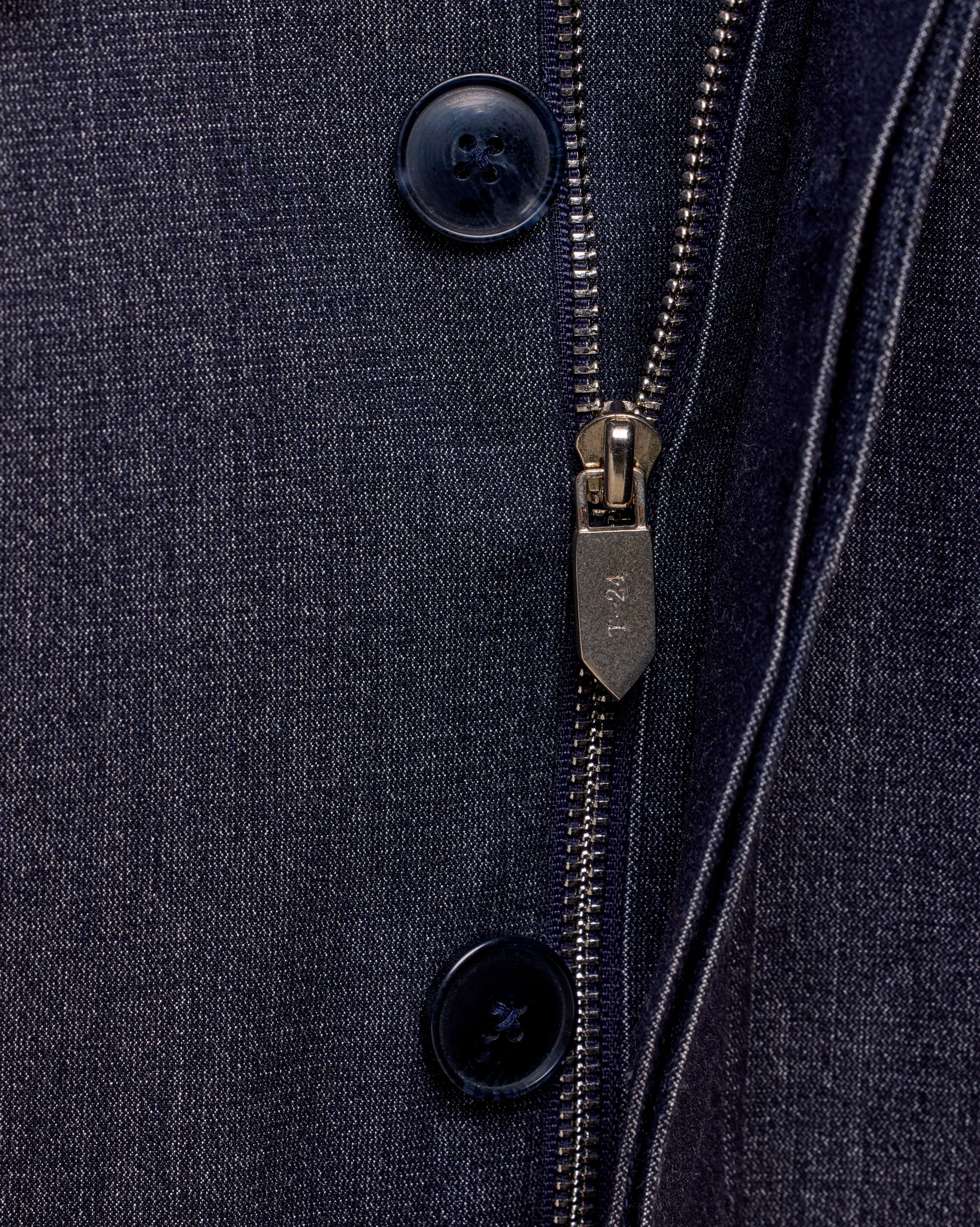 NAUTILUS – Indigo Field Jacket with Grey Suede Under-Collar