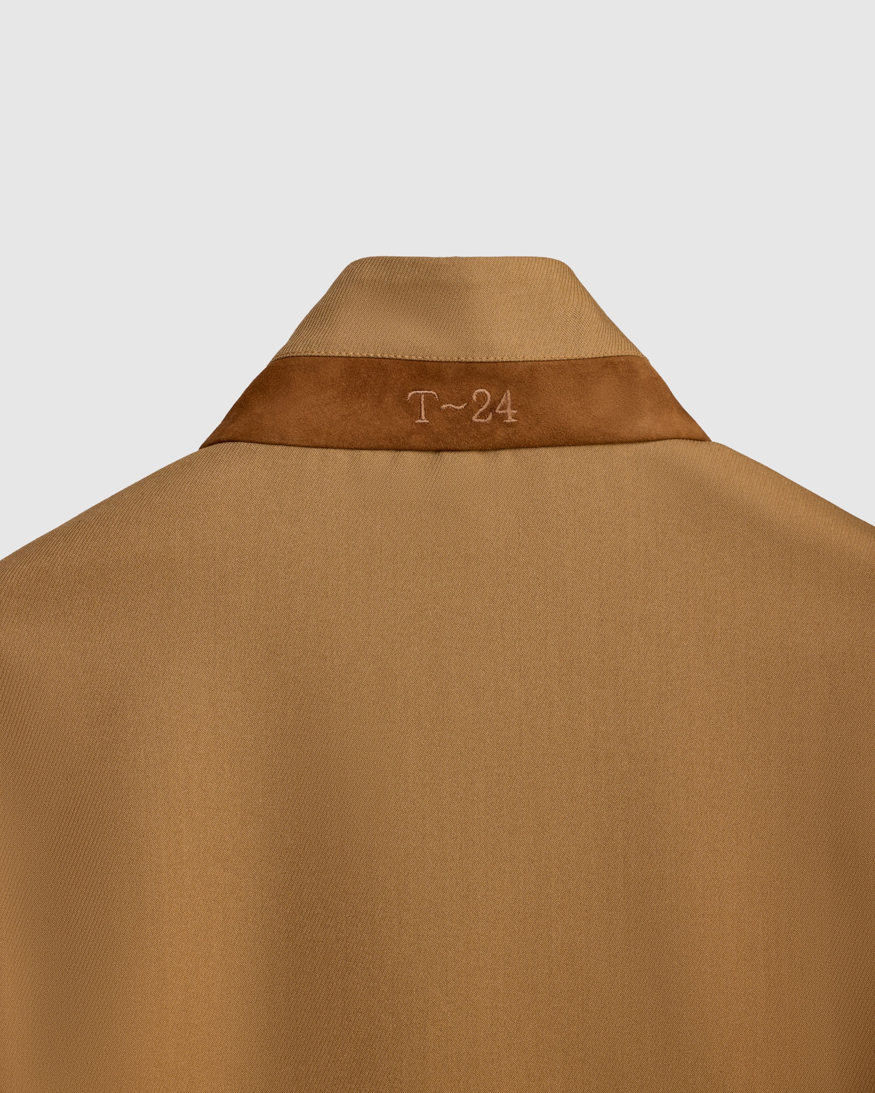 VORTEX – Khaki Field Jacket with Tan Suede Under-Collar