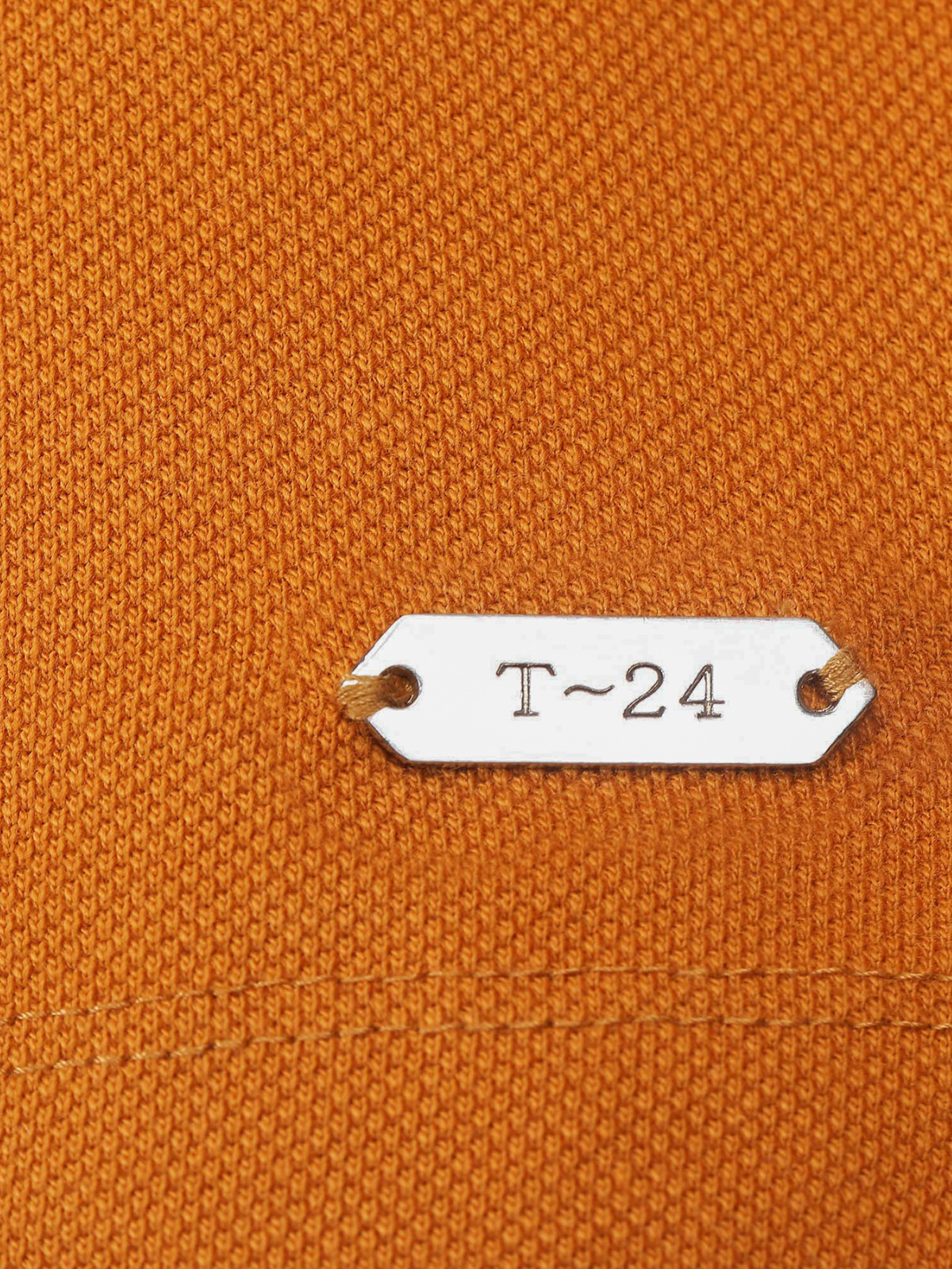 Pharaoh Rust Orange Piqué Cotton Polo Shirt