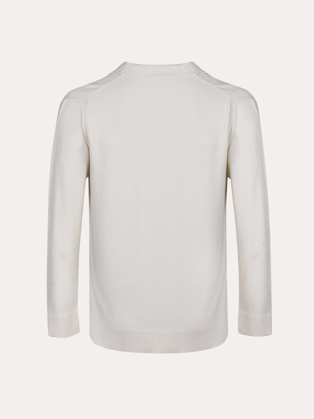 Solace Ivory Polo Collar Cashmere Sweater