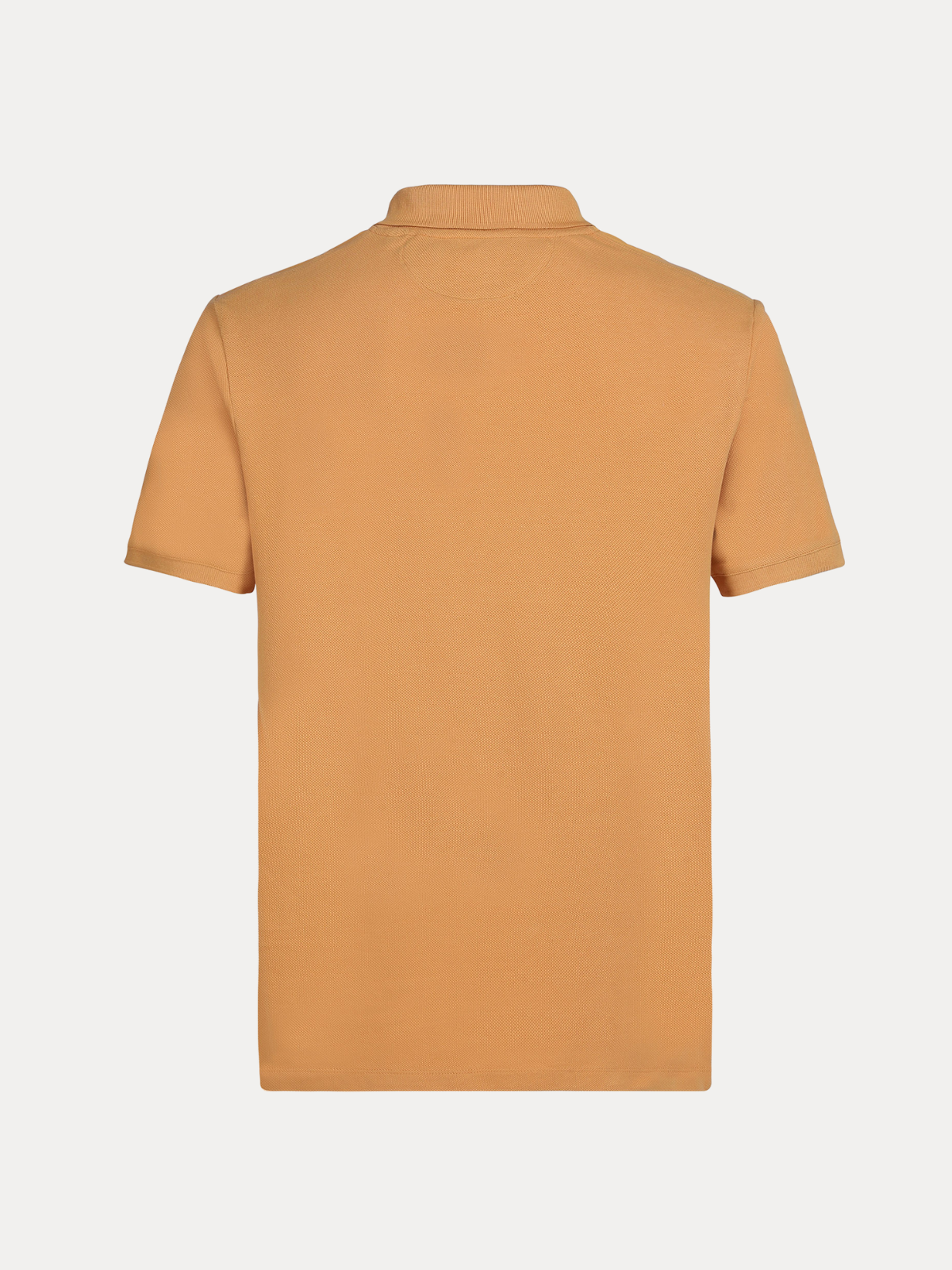 Doran Yellow Piqué Cotton Polo Shirt with Tonal Leather Accent