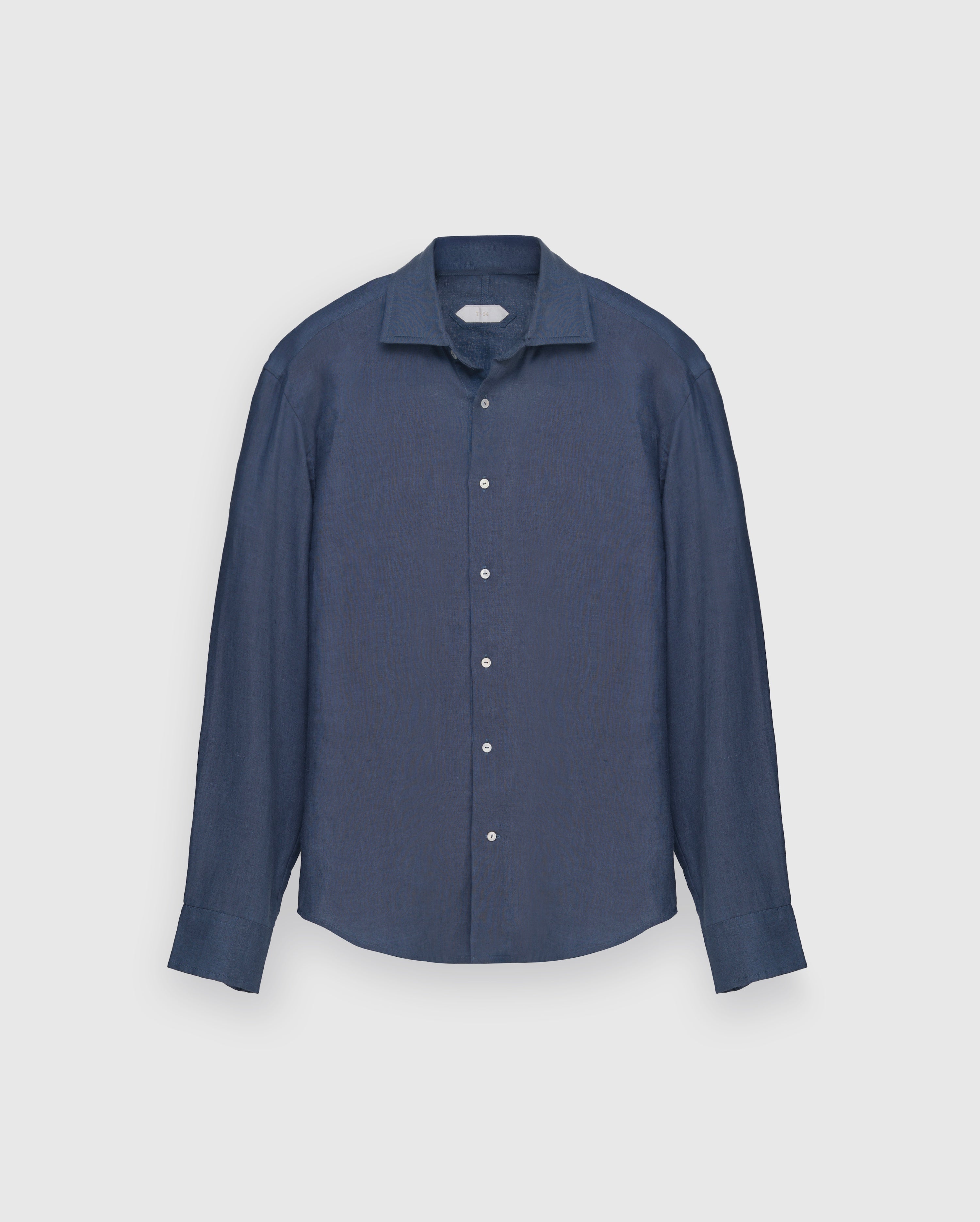 Miro - Slate Blue Irish Linen Shirt