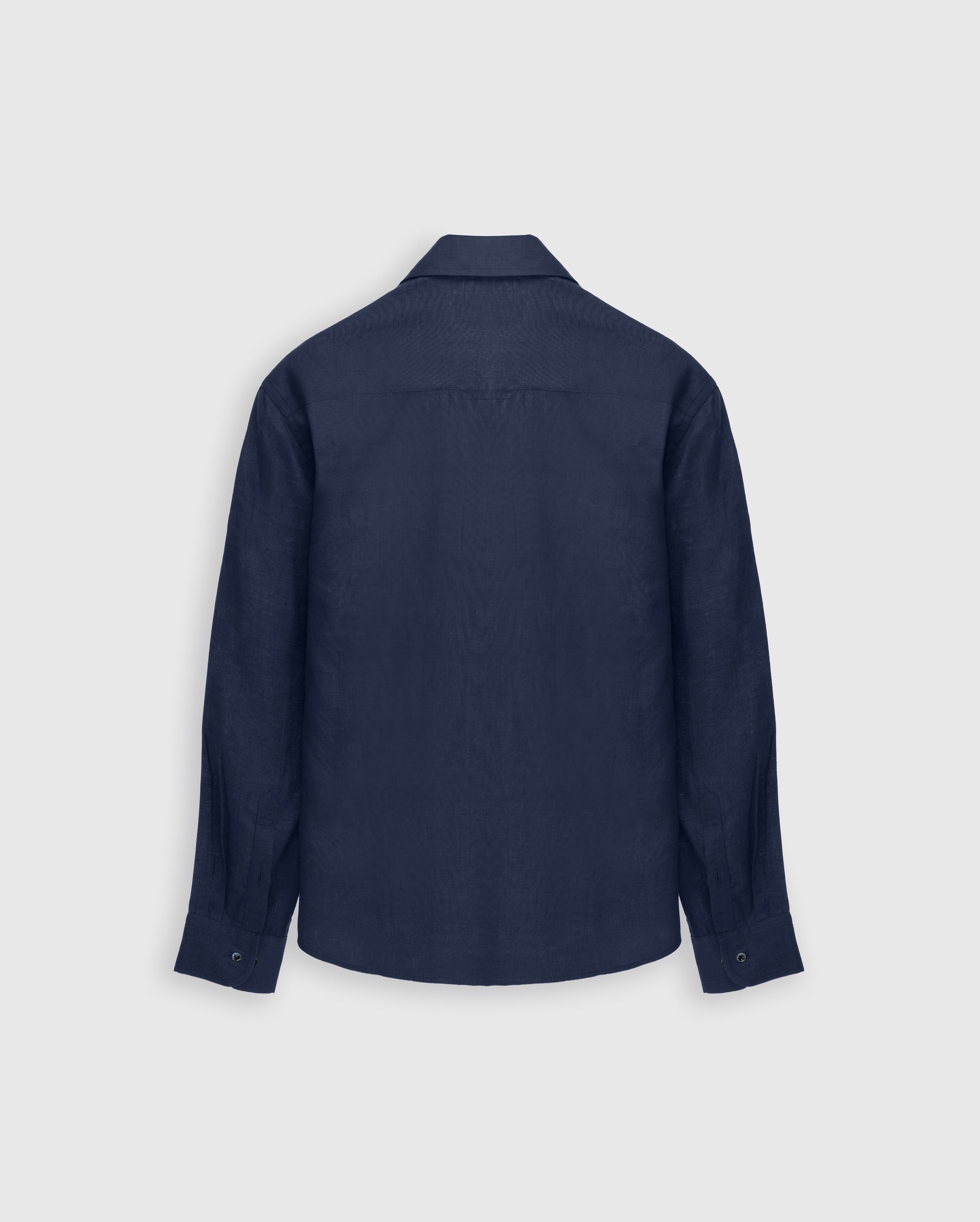 Nero - Deep Navy Irish Linen Shirt