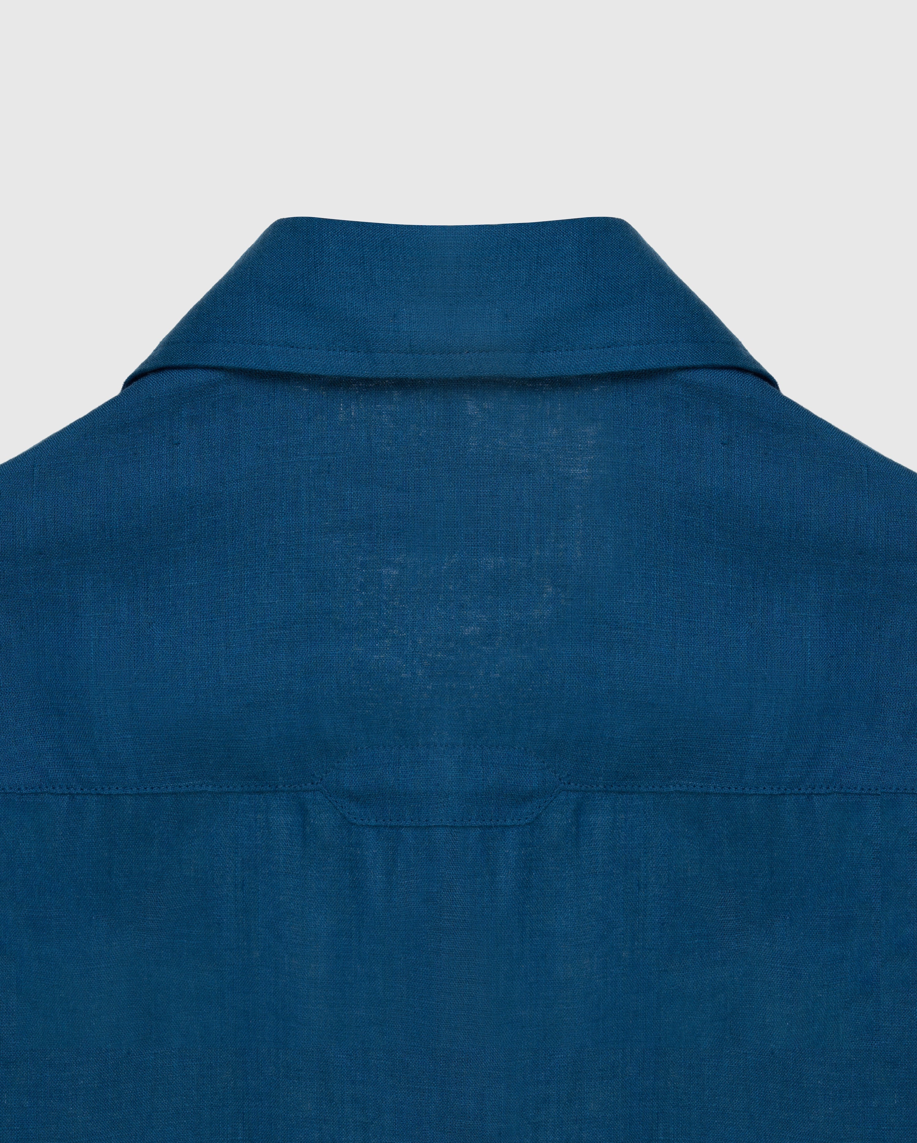 Cavo - Deep Teal Irish Linen Shirt
