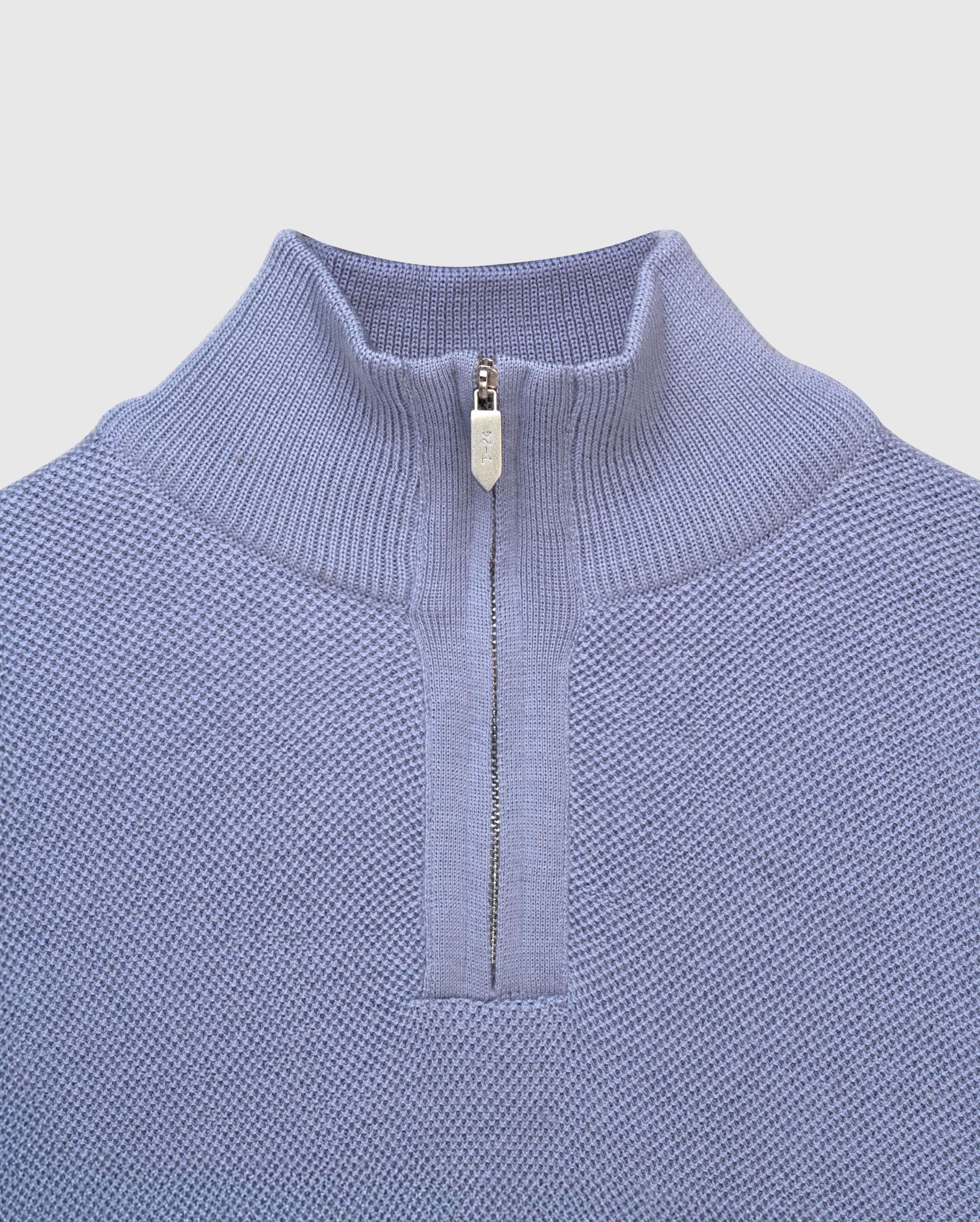 RENLEY - Pure Cashwool Quarter-Zip Sweater