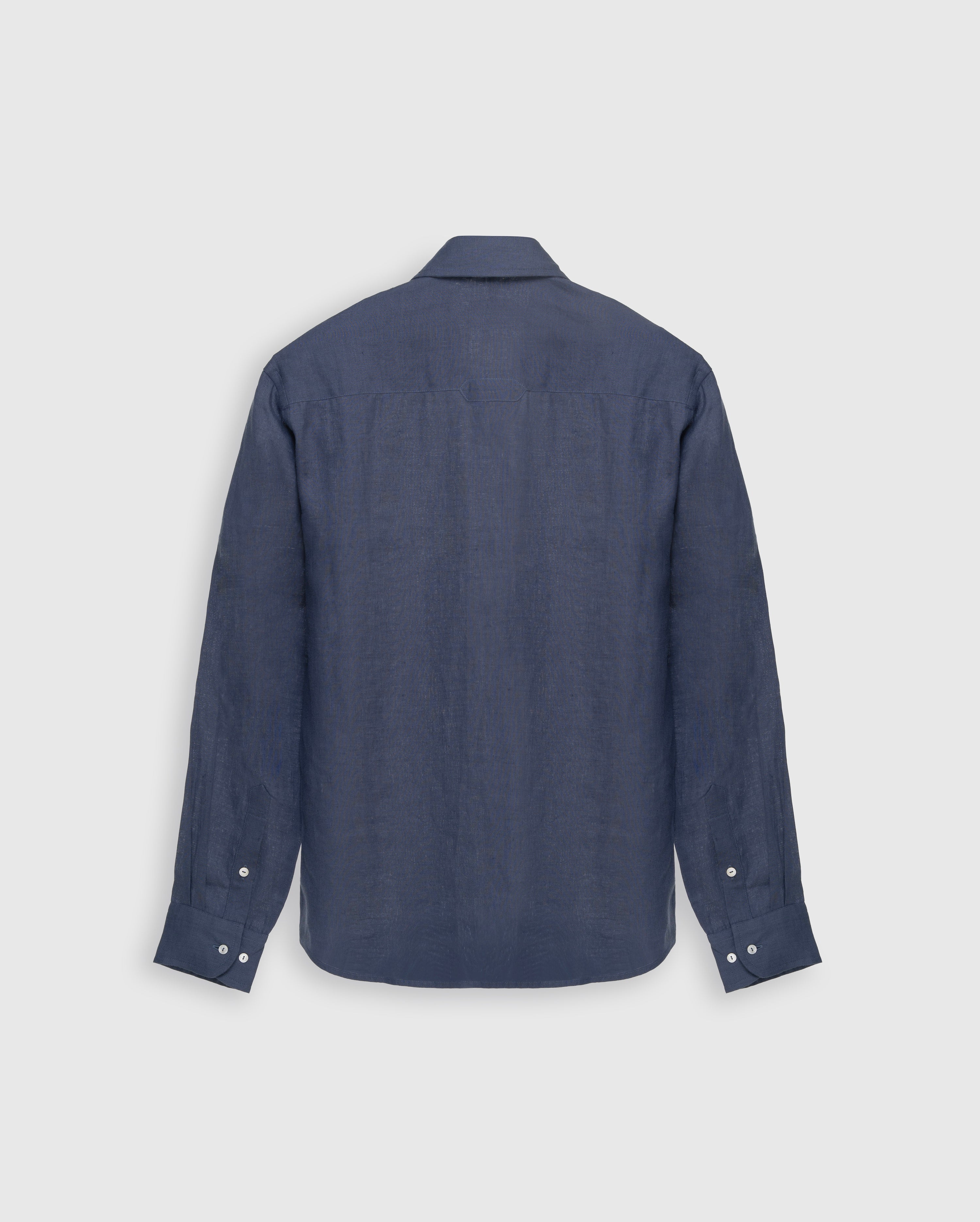 Miro - Slate Blue Irish Linen Shirt