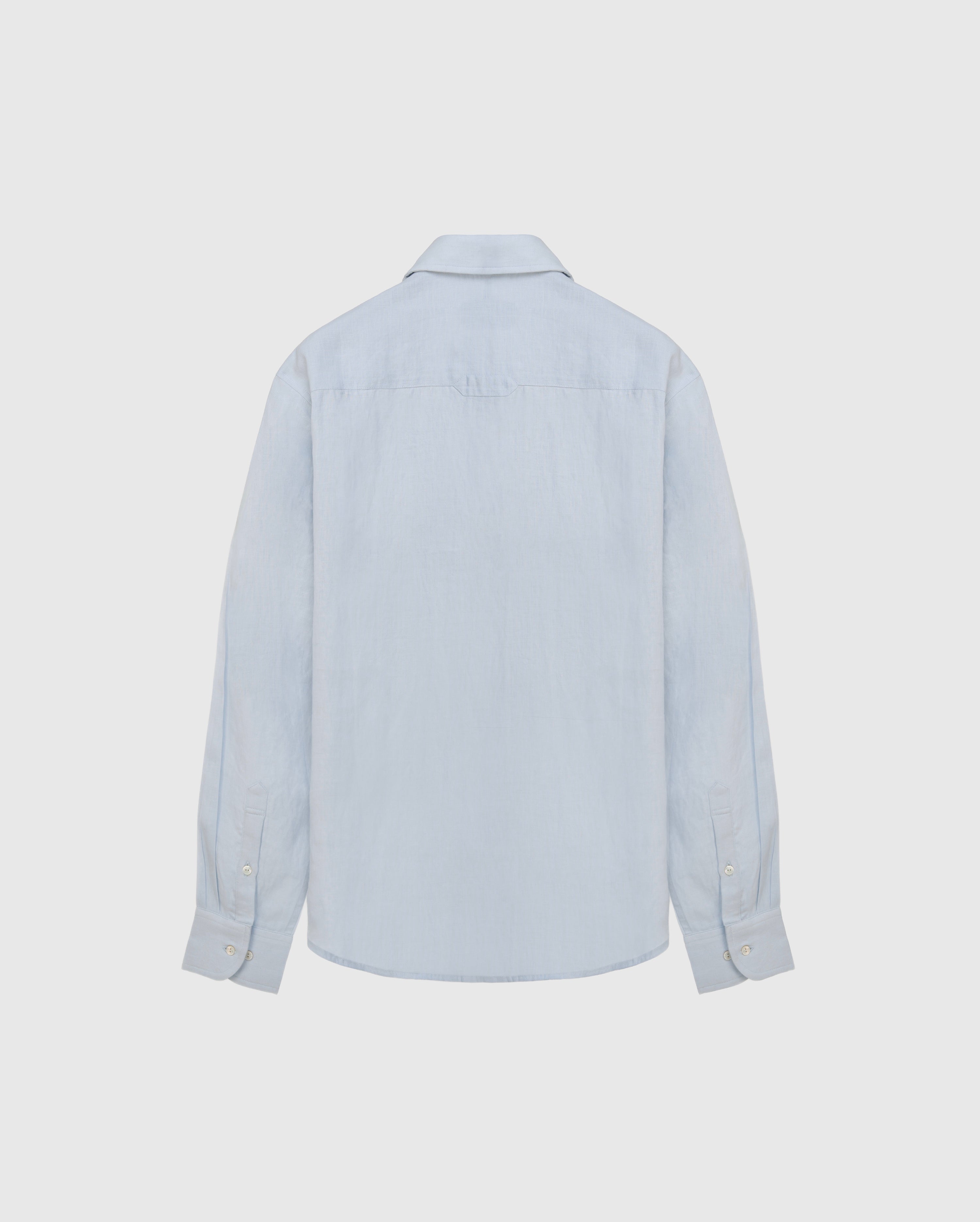Elio - Pale Blue Irish Linen Shirt