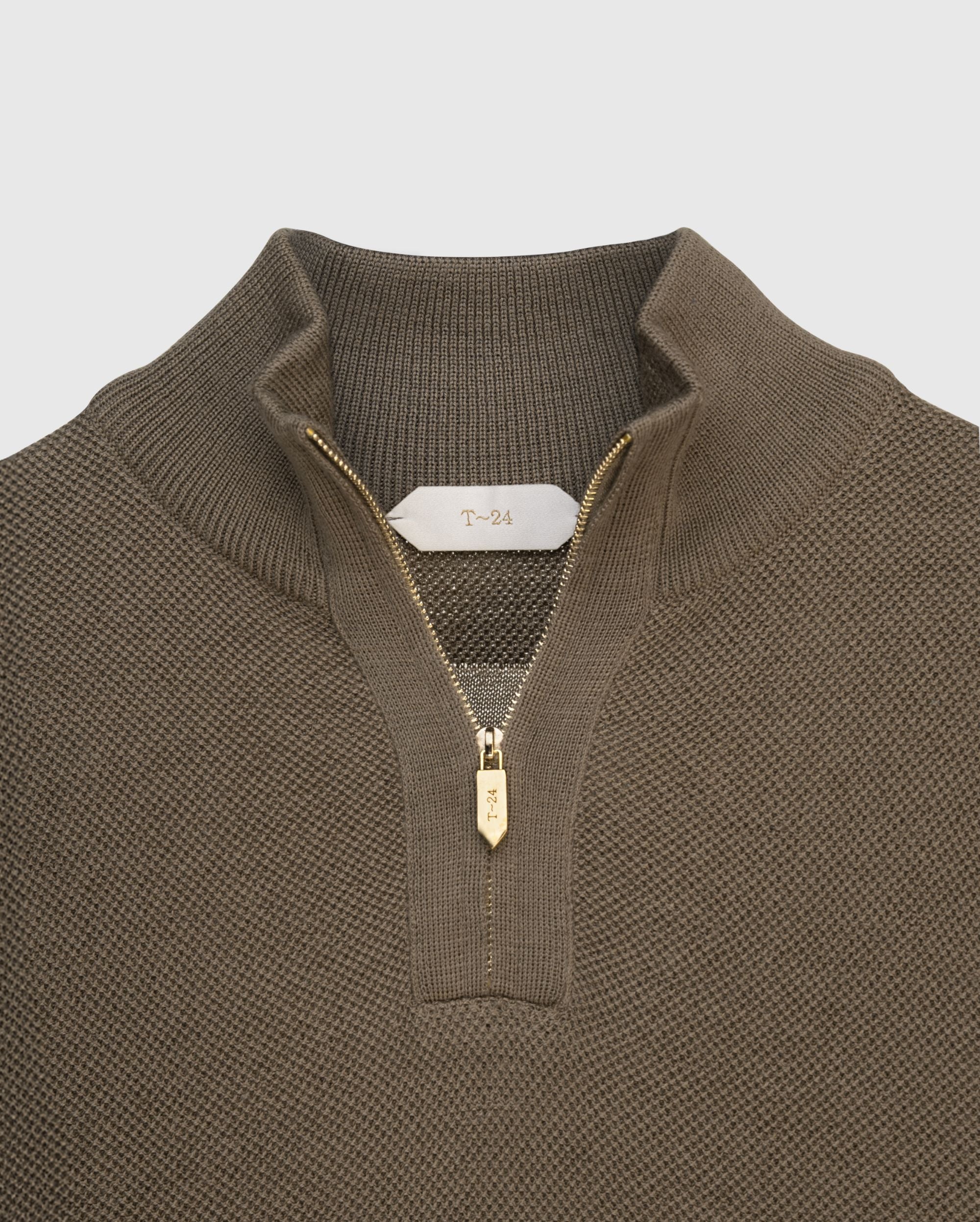 ASHFORD - Pure Cashwool Quarter-Zip Sweater