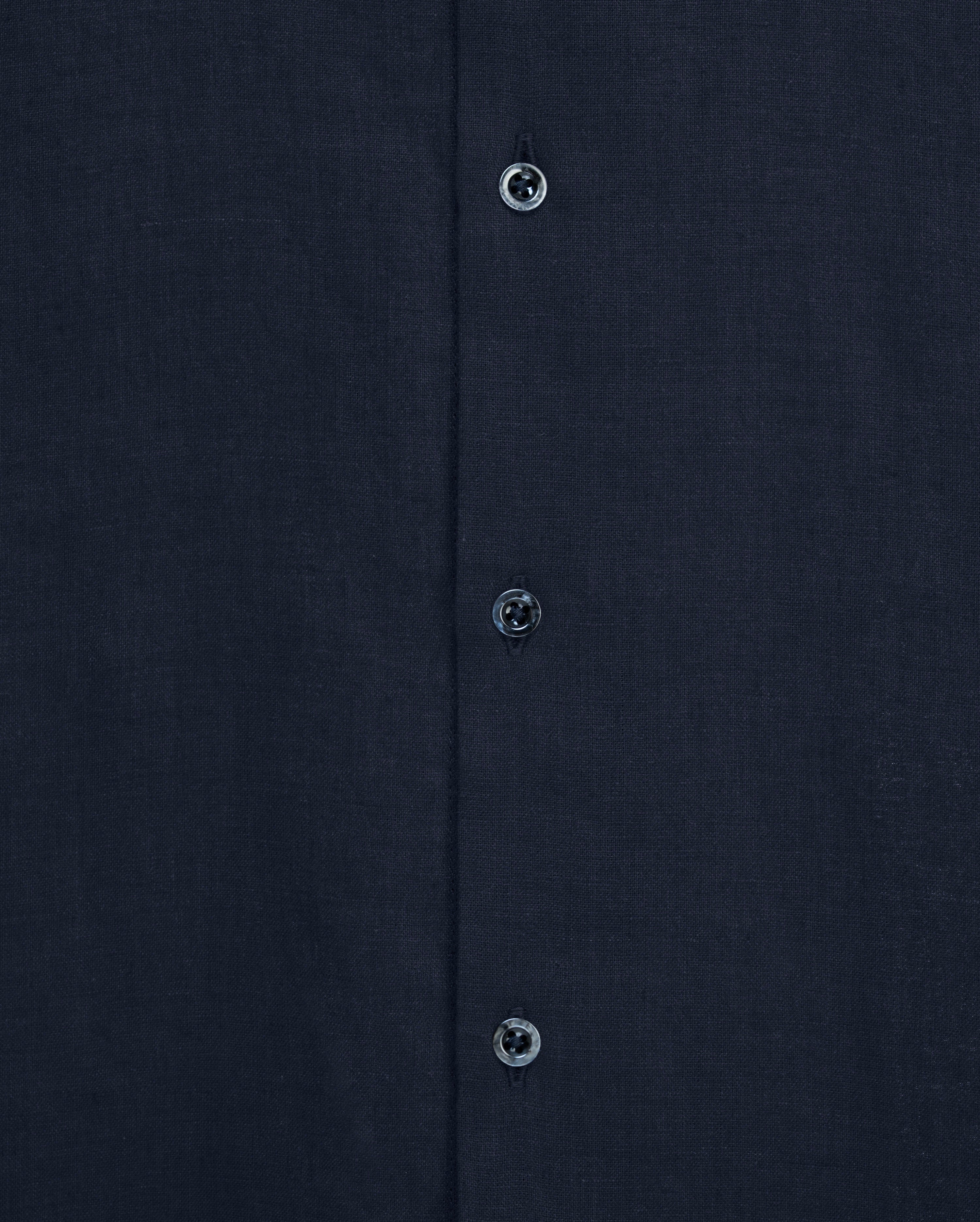 Nero - Deep Navy Irish Linen Shirt
