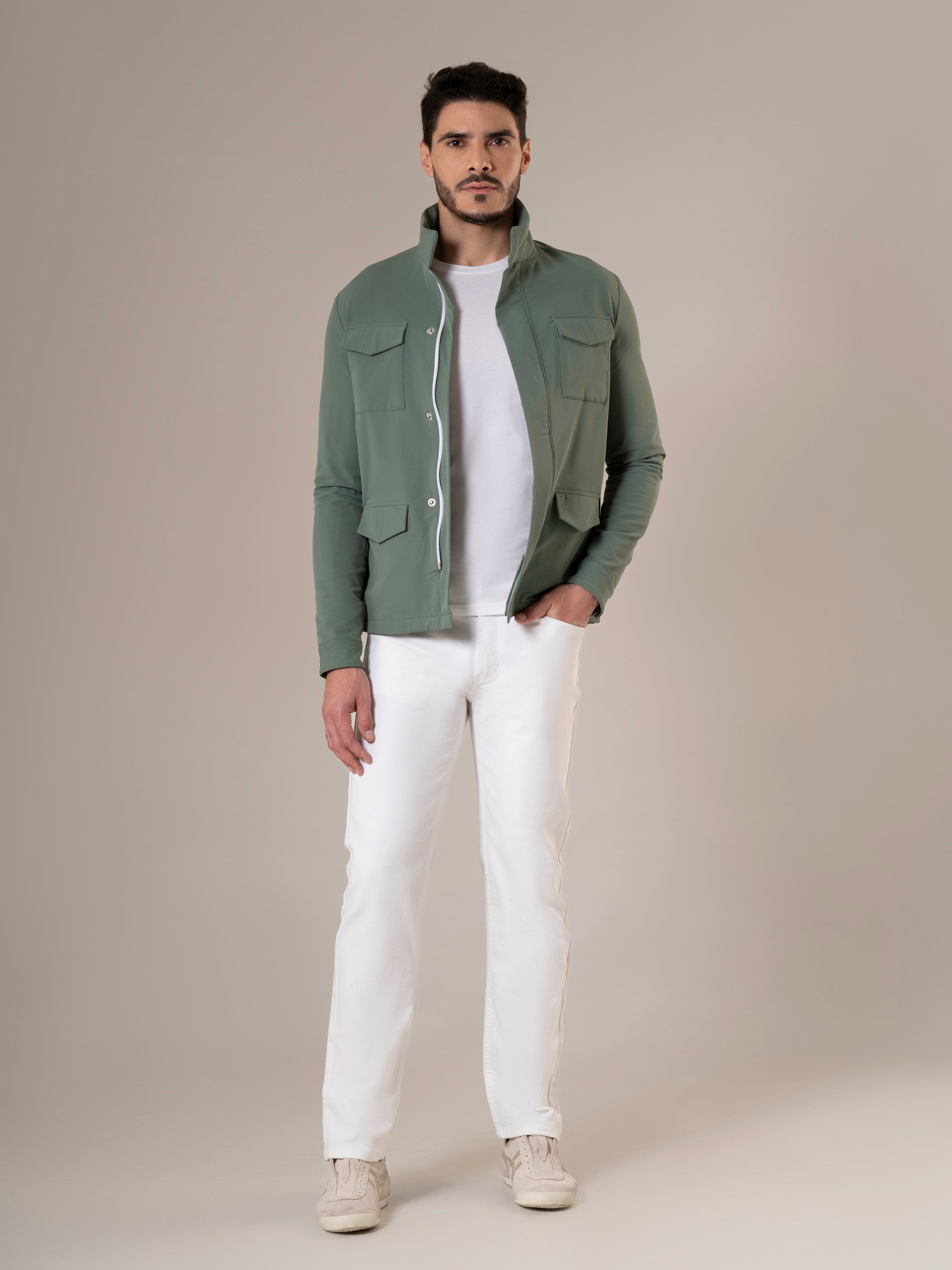 Herald Muted Green Water-Resistant Field Jacket