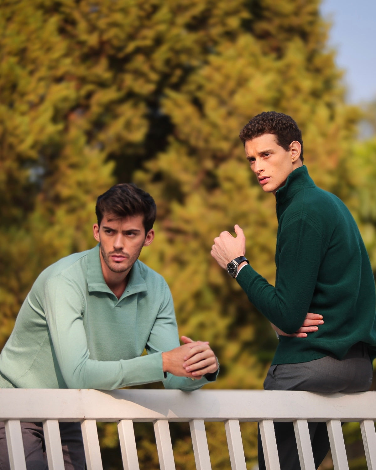 Polo Lake House Pearl Green Cashmere Sweater