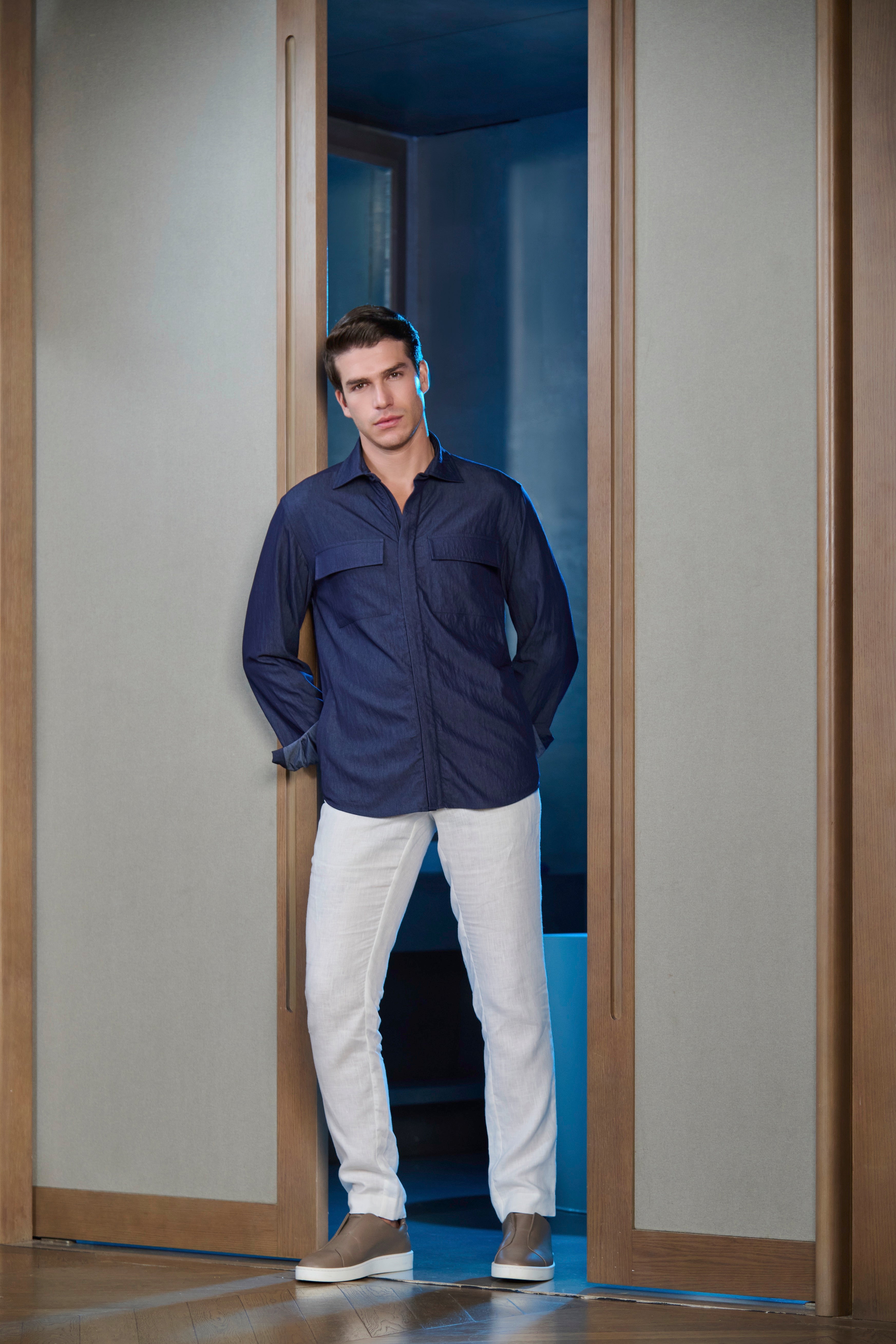 Blair - Midnight Navy Zipper Shirt
