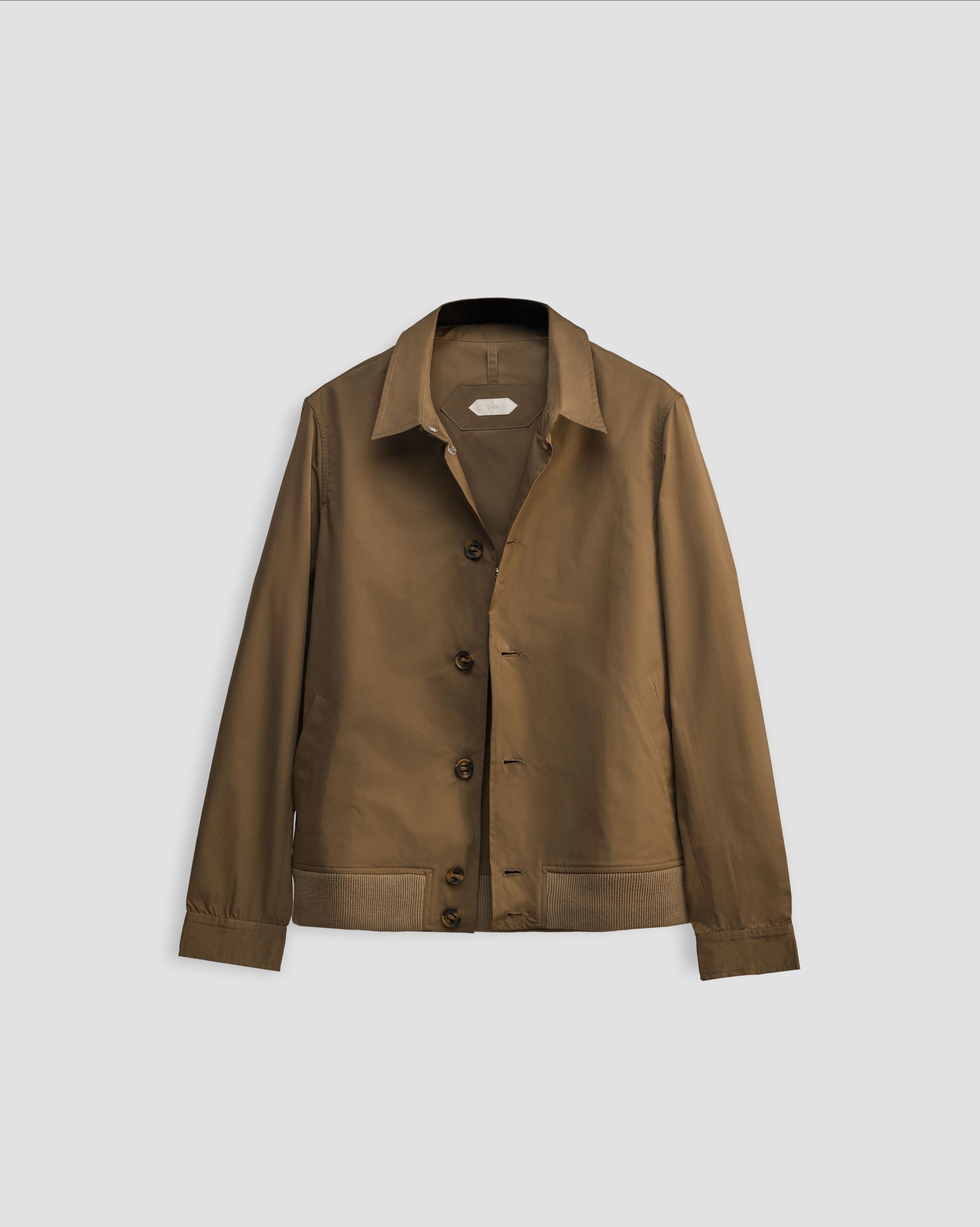 CORBETT – Technical Shell Jacket with Leather accents on Cuffs