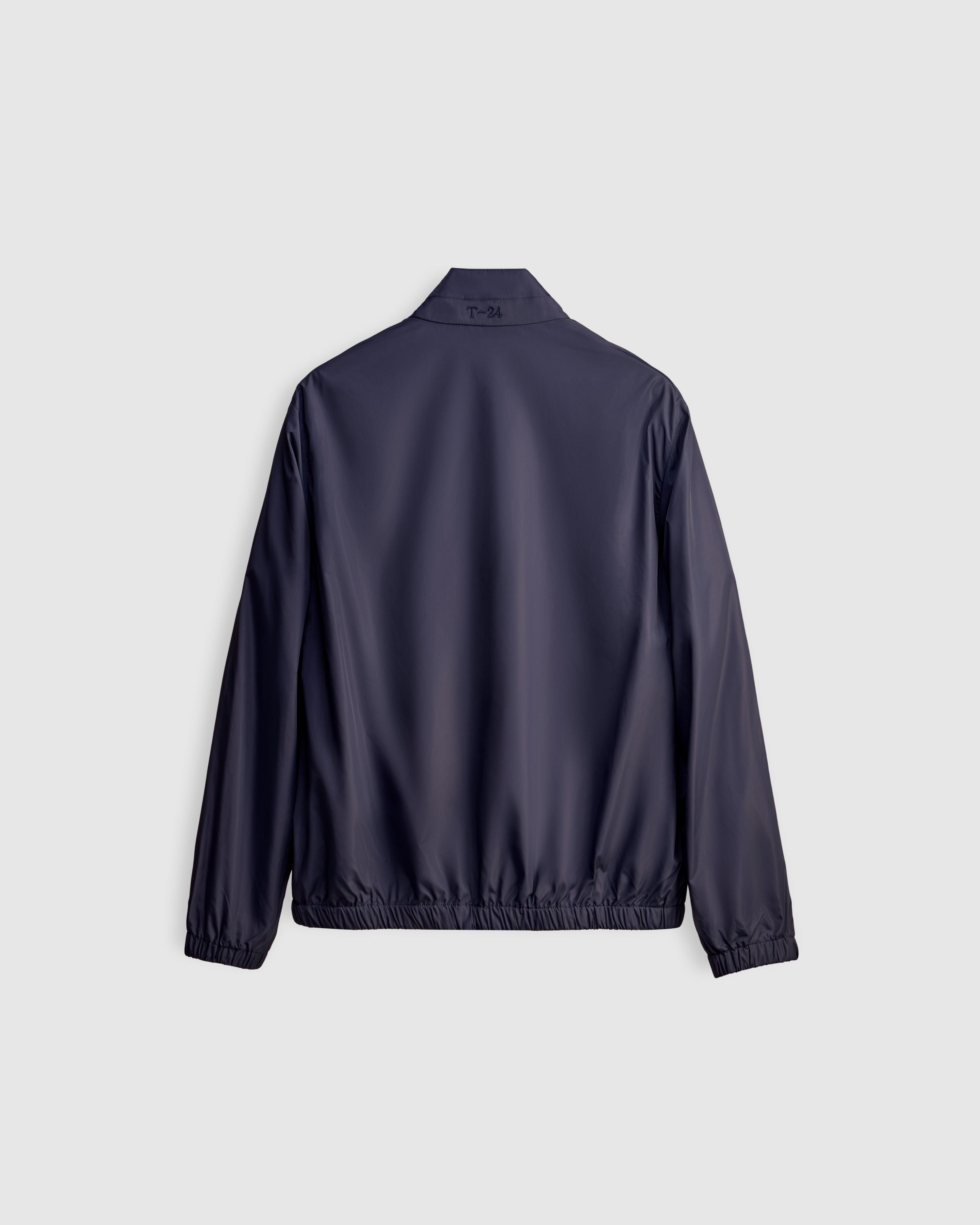ABYSS – Navy Lightweight Technical Jacket with Contrast Knit Lining