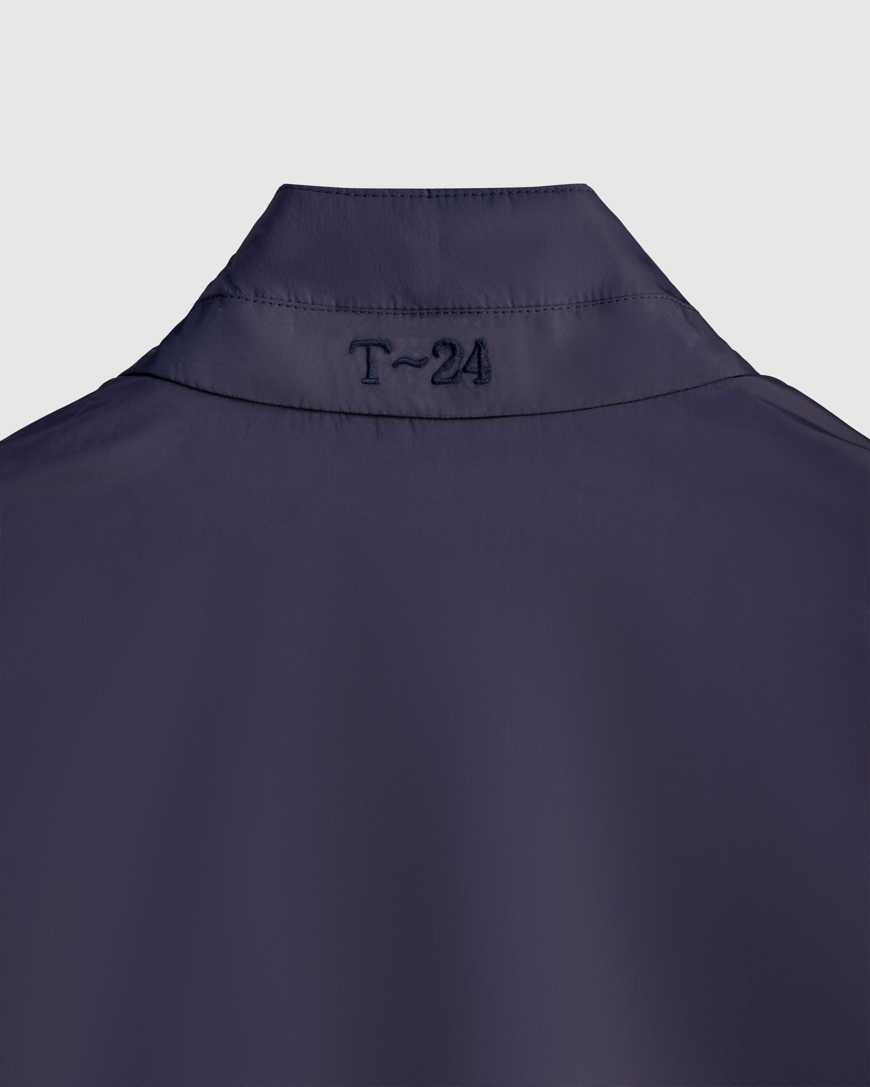 ABYSS – Navy Lightweight Technical Jacket with Contrast Knit Lining