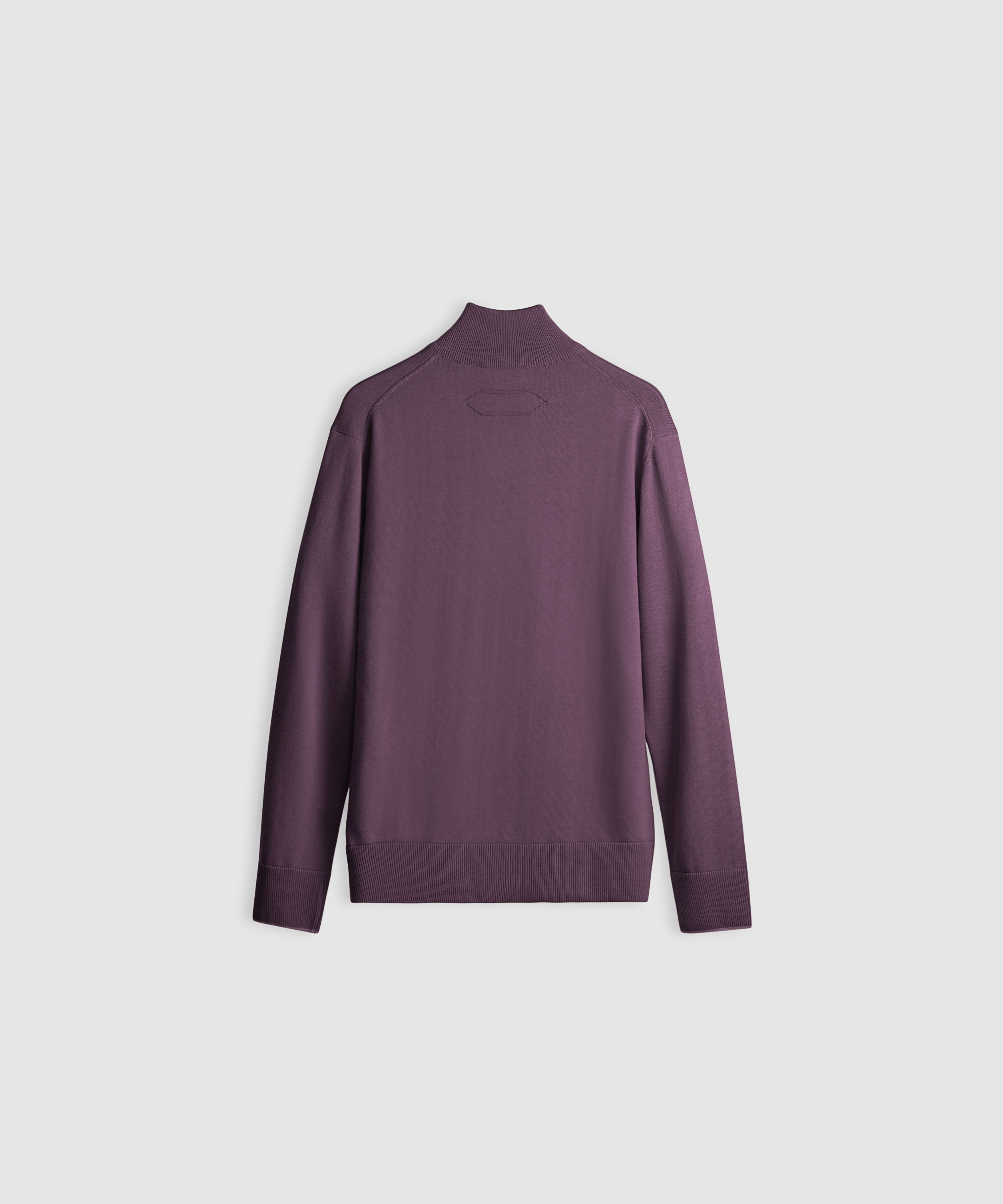 BRAXTON – Quarter-Zip Premium Cotton Sweater with Contrast Piping