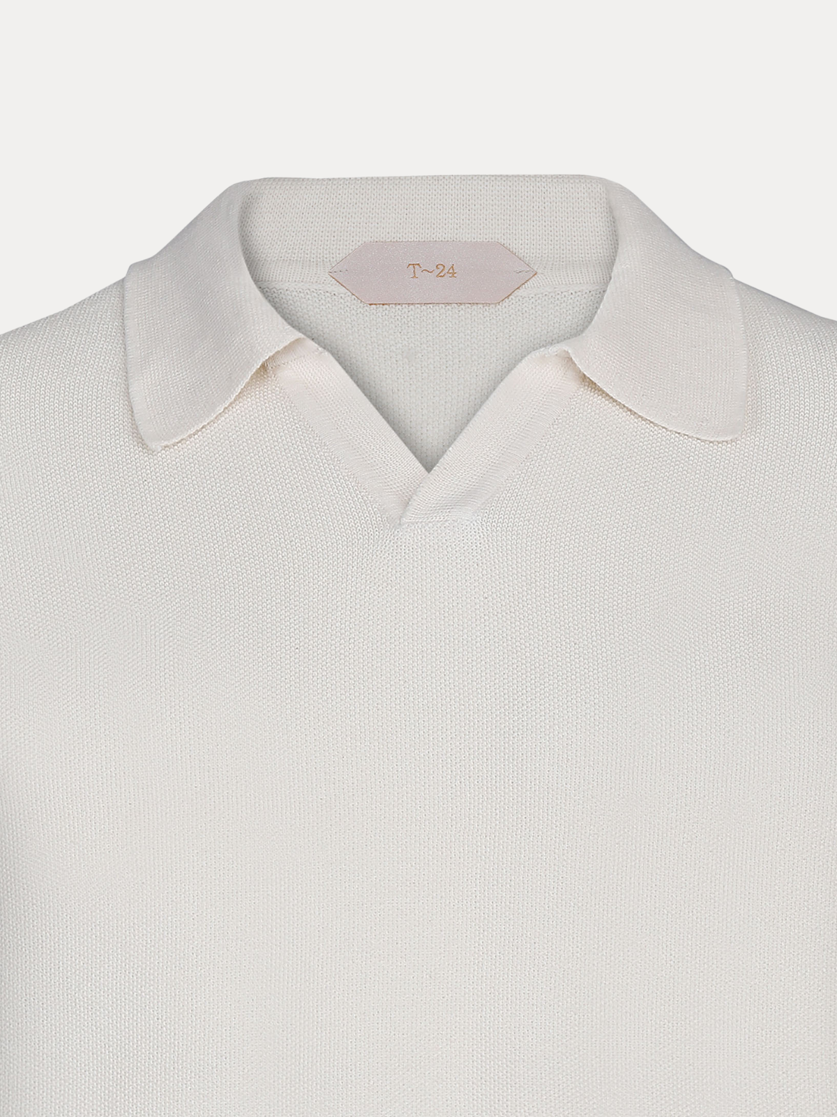 Solace Ivory Polo Collar Cashmere Sweater