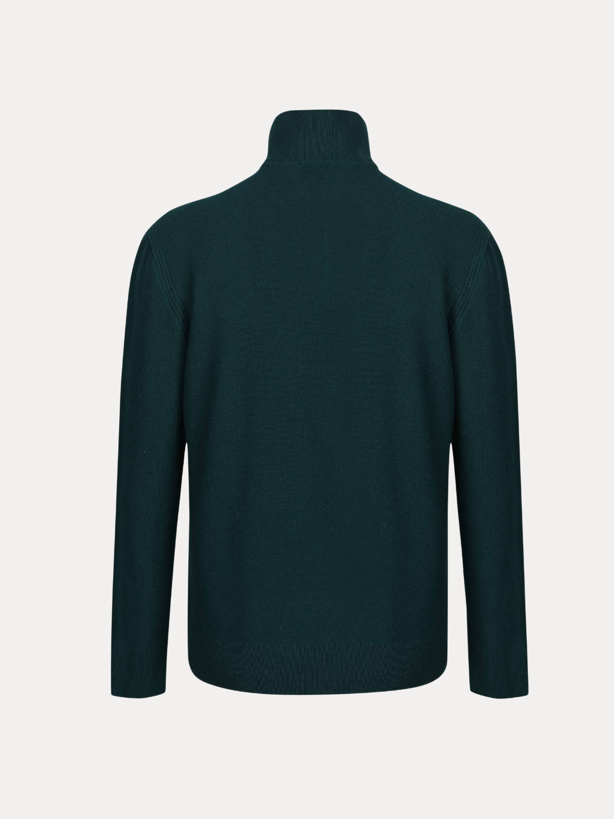 Cedar Deep Forest Cashmere Quarter-Zip Sweater