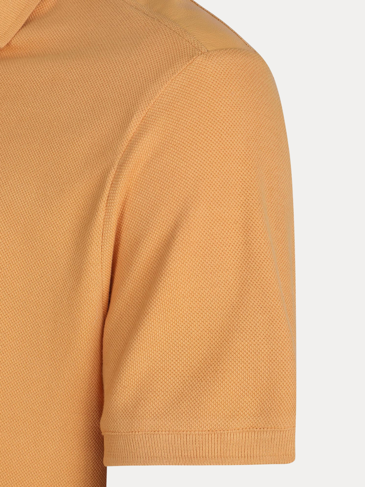 Doran Yellow Piqué Cotton Polo Shirt with Tonal Leather Accent