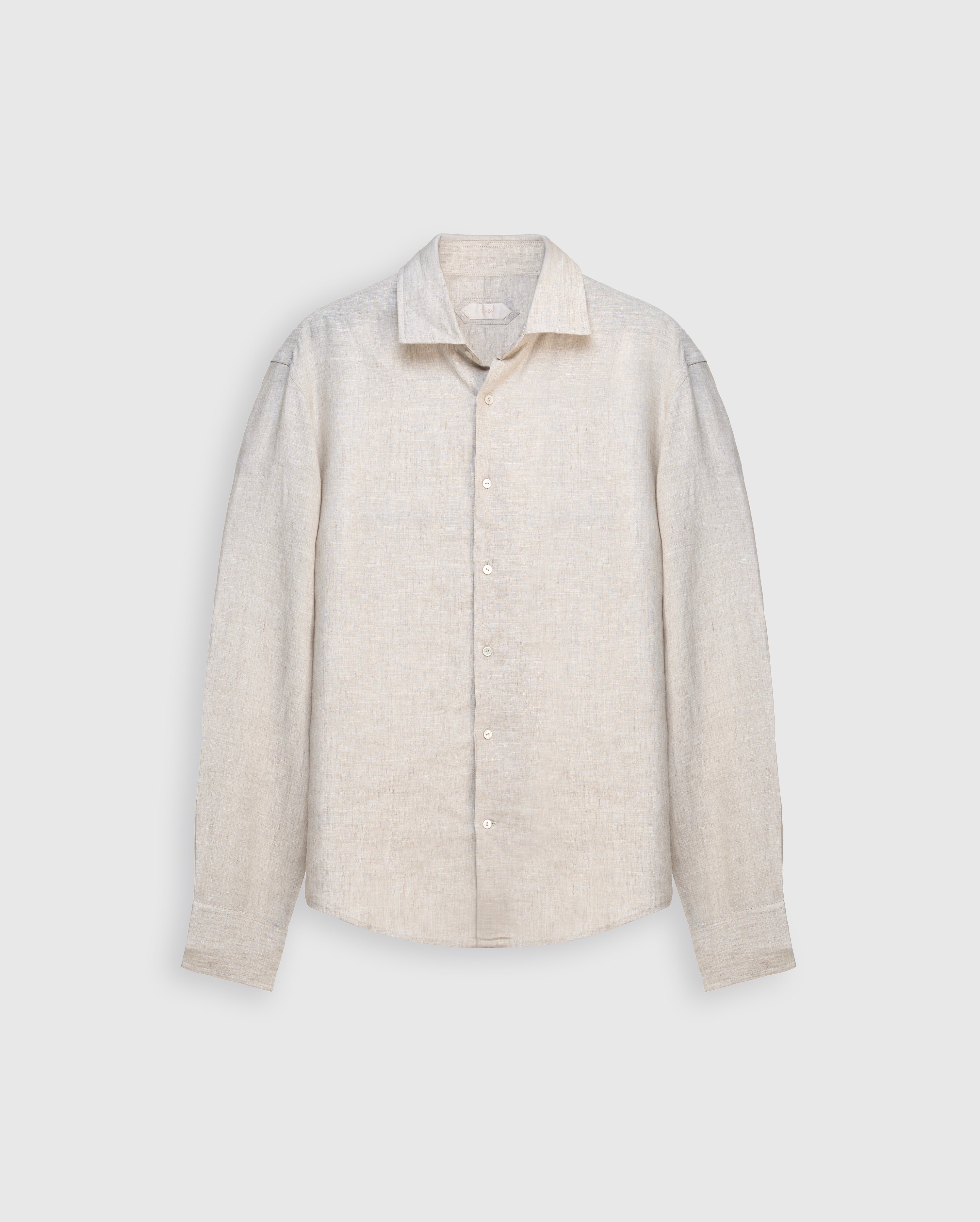 Ivo - Raw Champagne Irish Linen Shirt