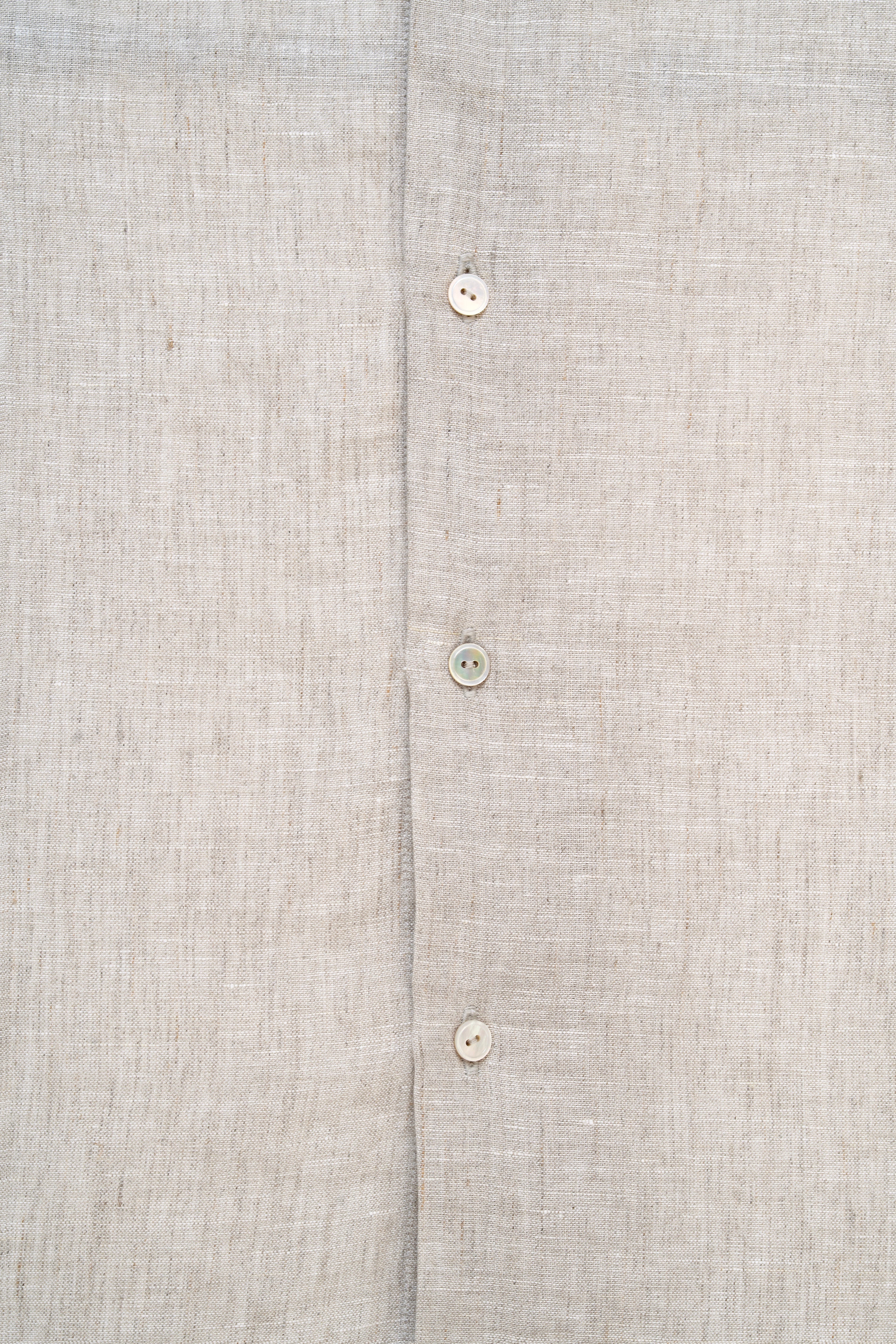 Ivo - Raw Champagne Irish Linen Shirt