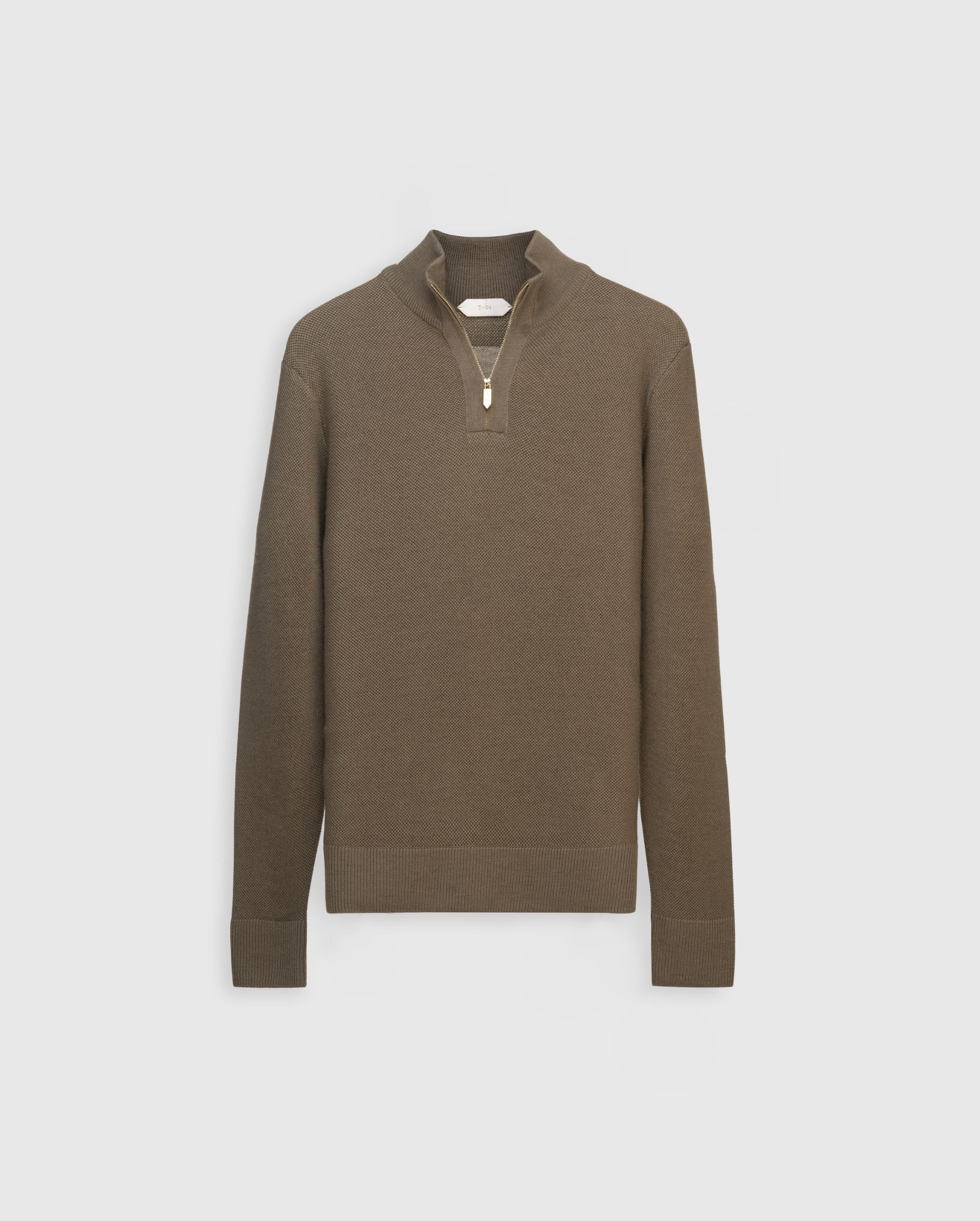 ASHFORD - Pure Cashwool Quarter-Zip Sweater