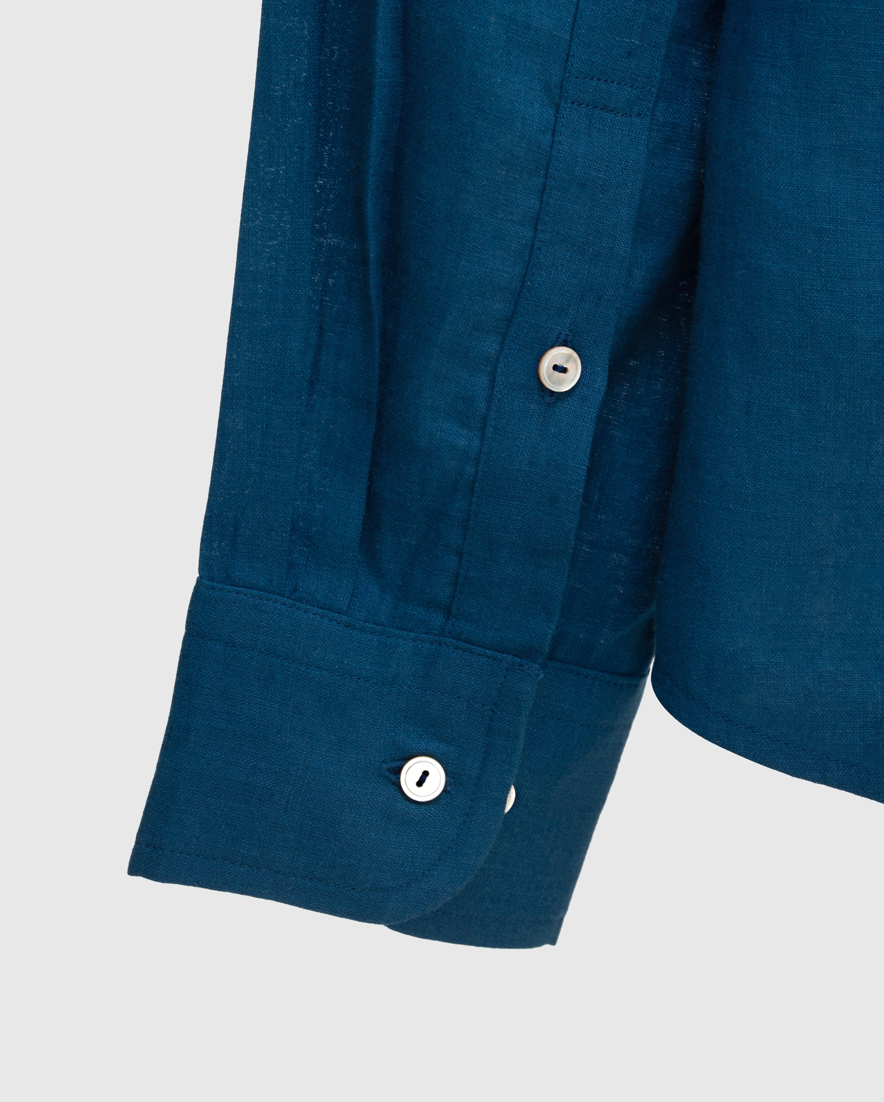 Cavo - Deep Teal Irish Linen Shirt