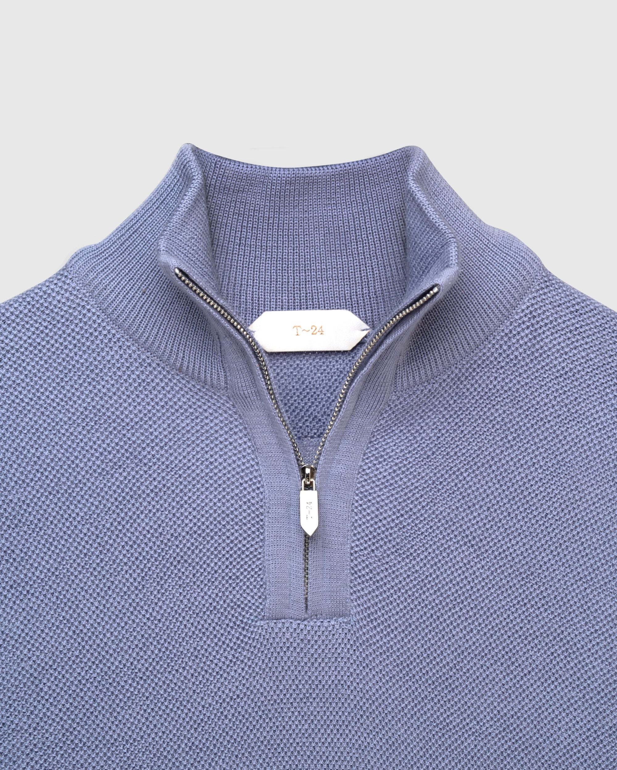 RENLEY - Pure Cashwool Quarter-Zip Sweater