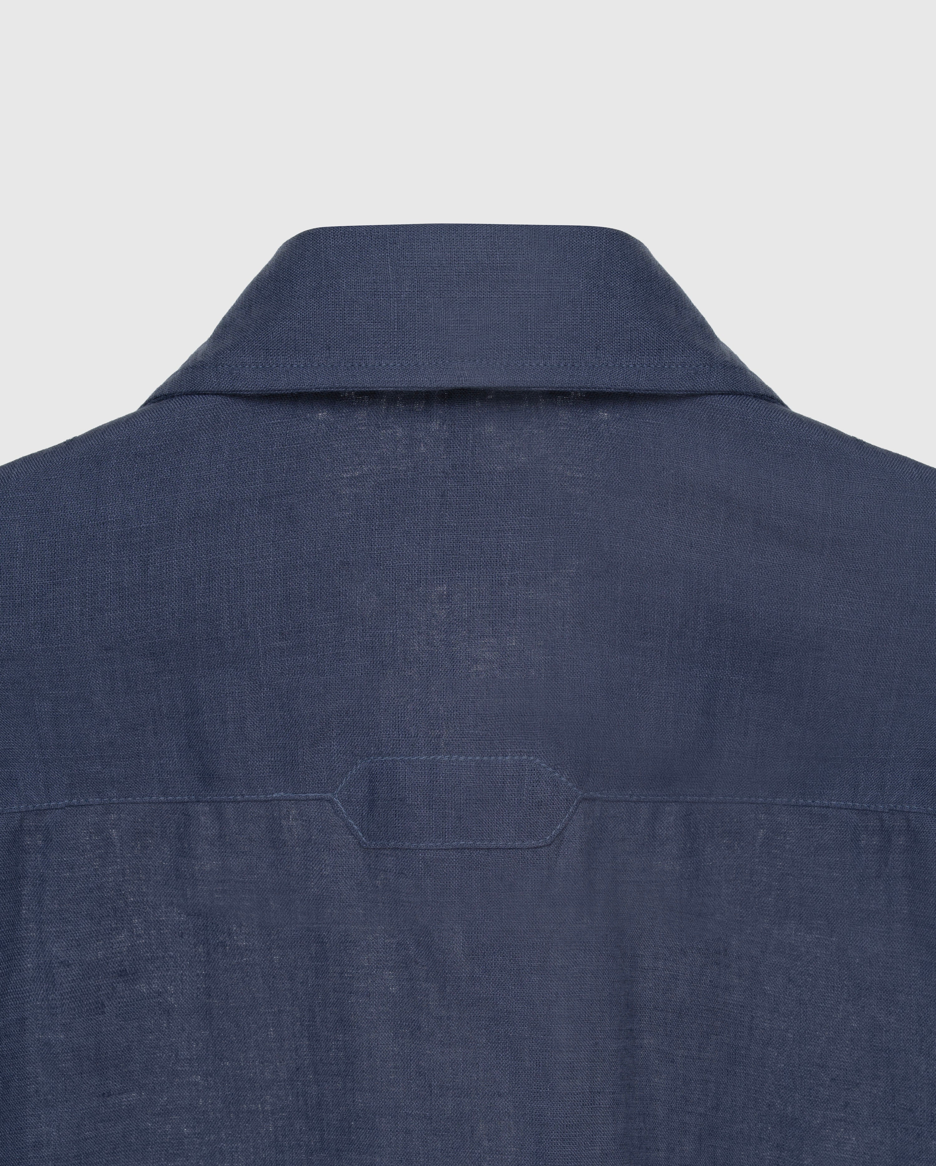 Miro - Slate Blue Irish Linen Shirt
