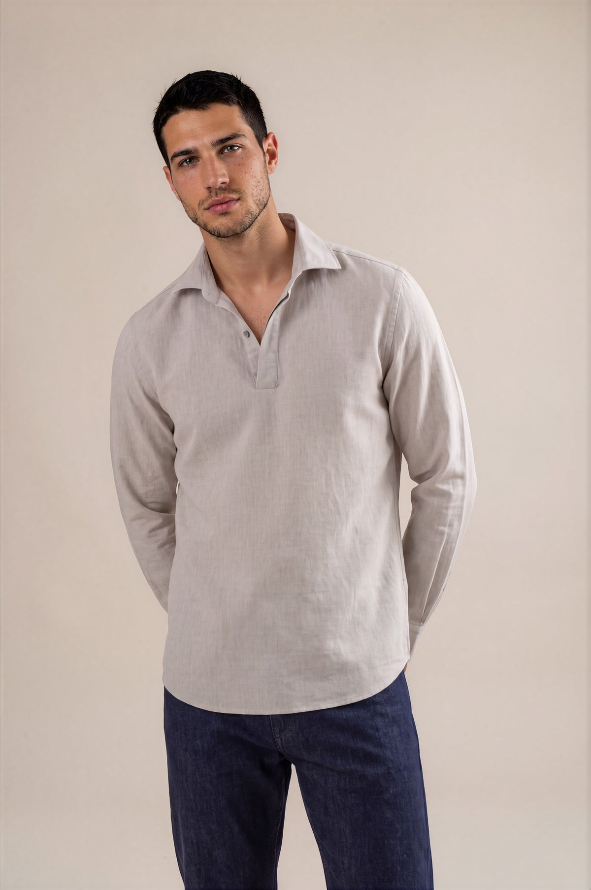 Abraham — Stone Pullover Shirt
