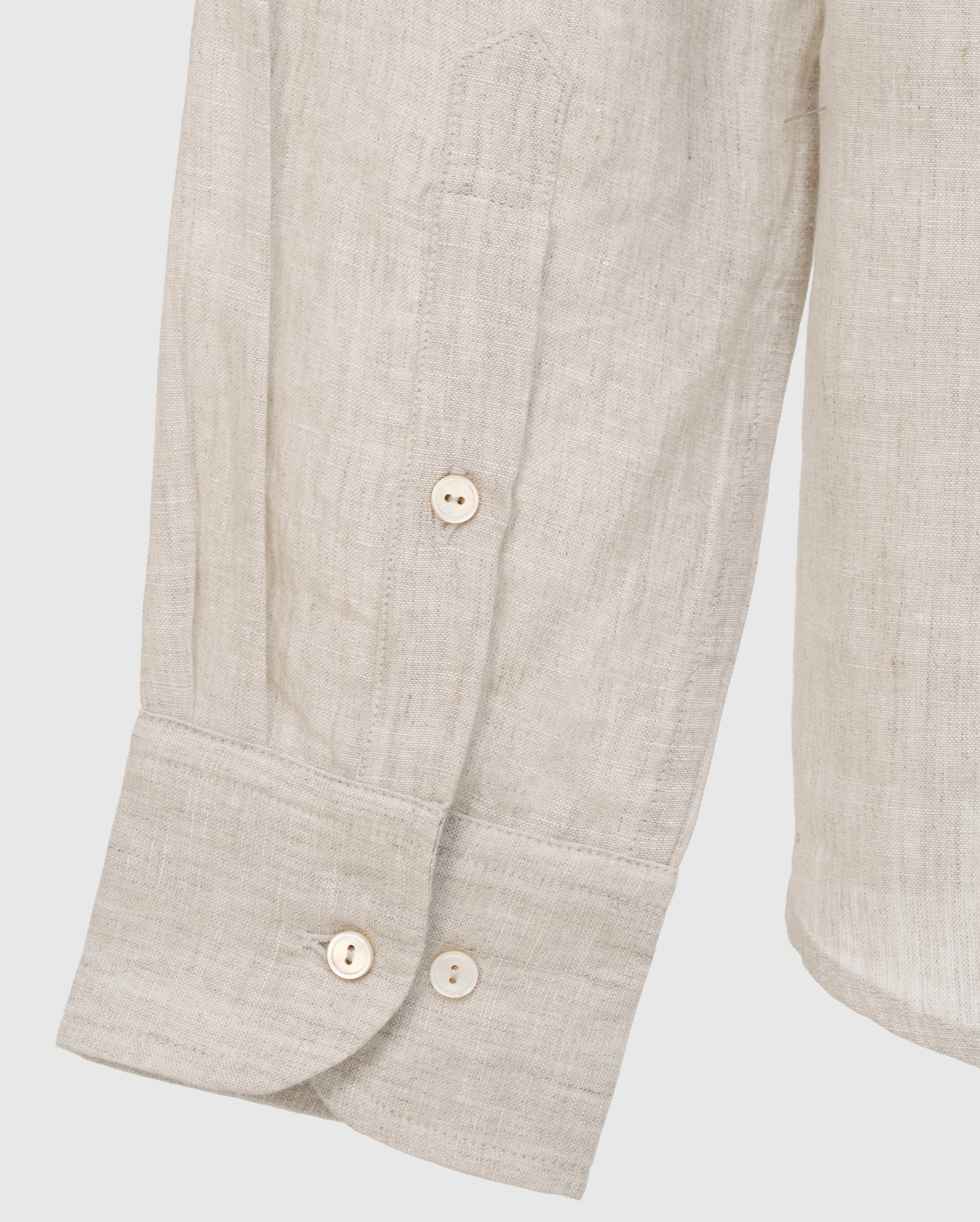 Ivo - Raw Champagne Irish Linen Shirt
