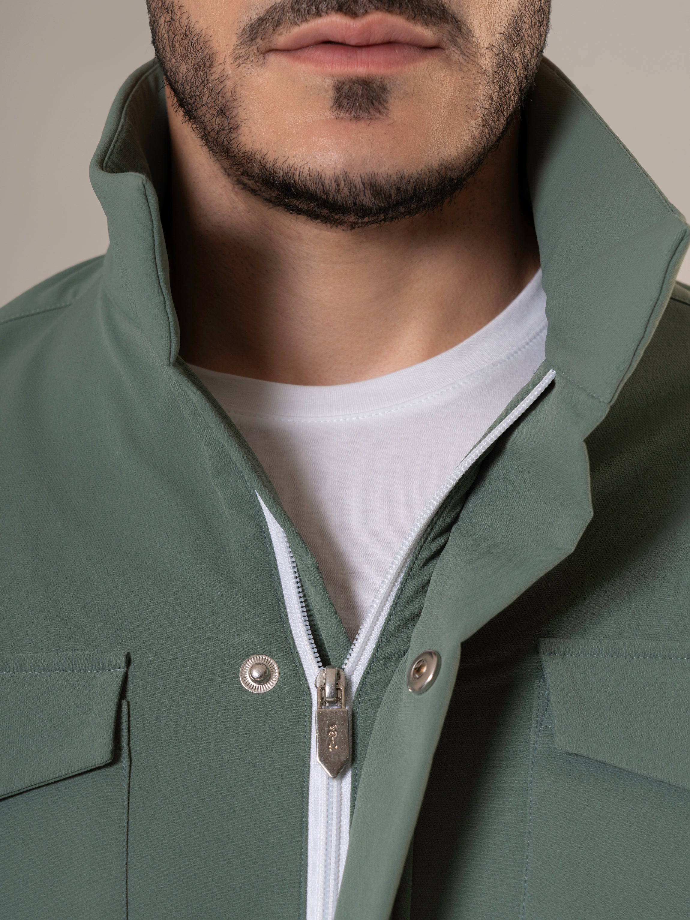 Herald Muted Green Water-Resistant Field Jacket