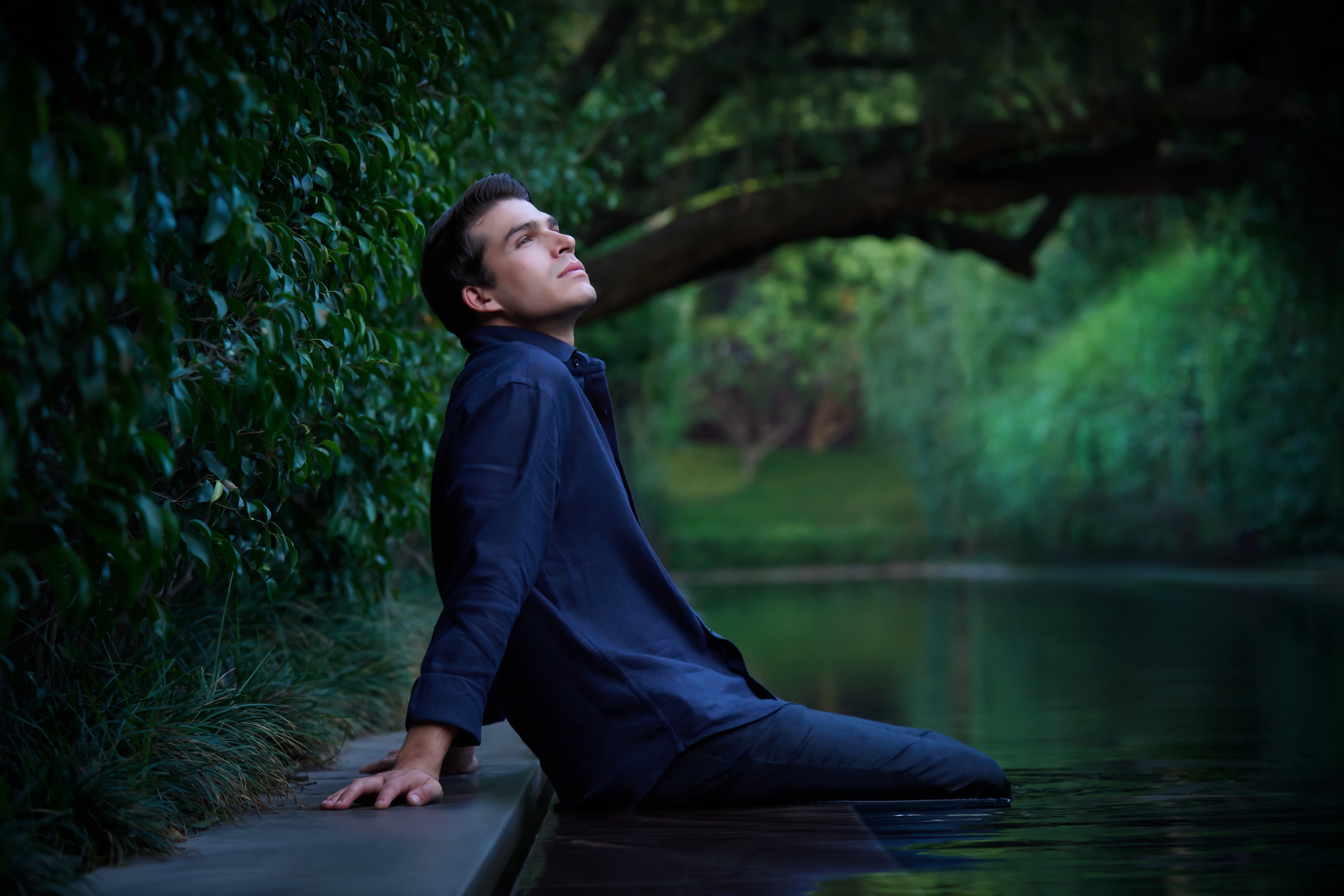 Nero - Deep Navy Irish Linen Shirt
