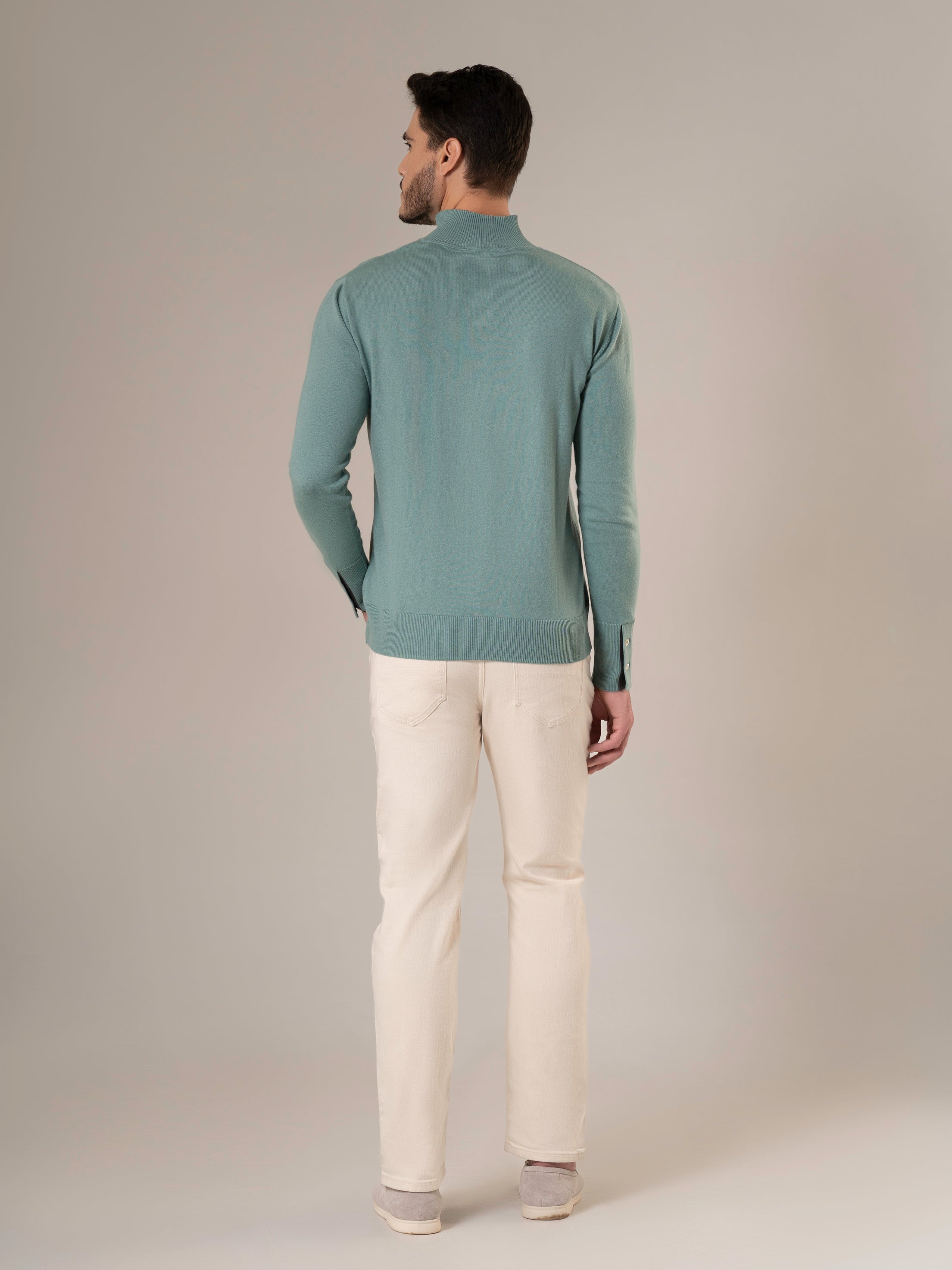 Polo Lake House Pearl Green Cashmere Sweater