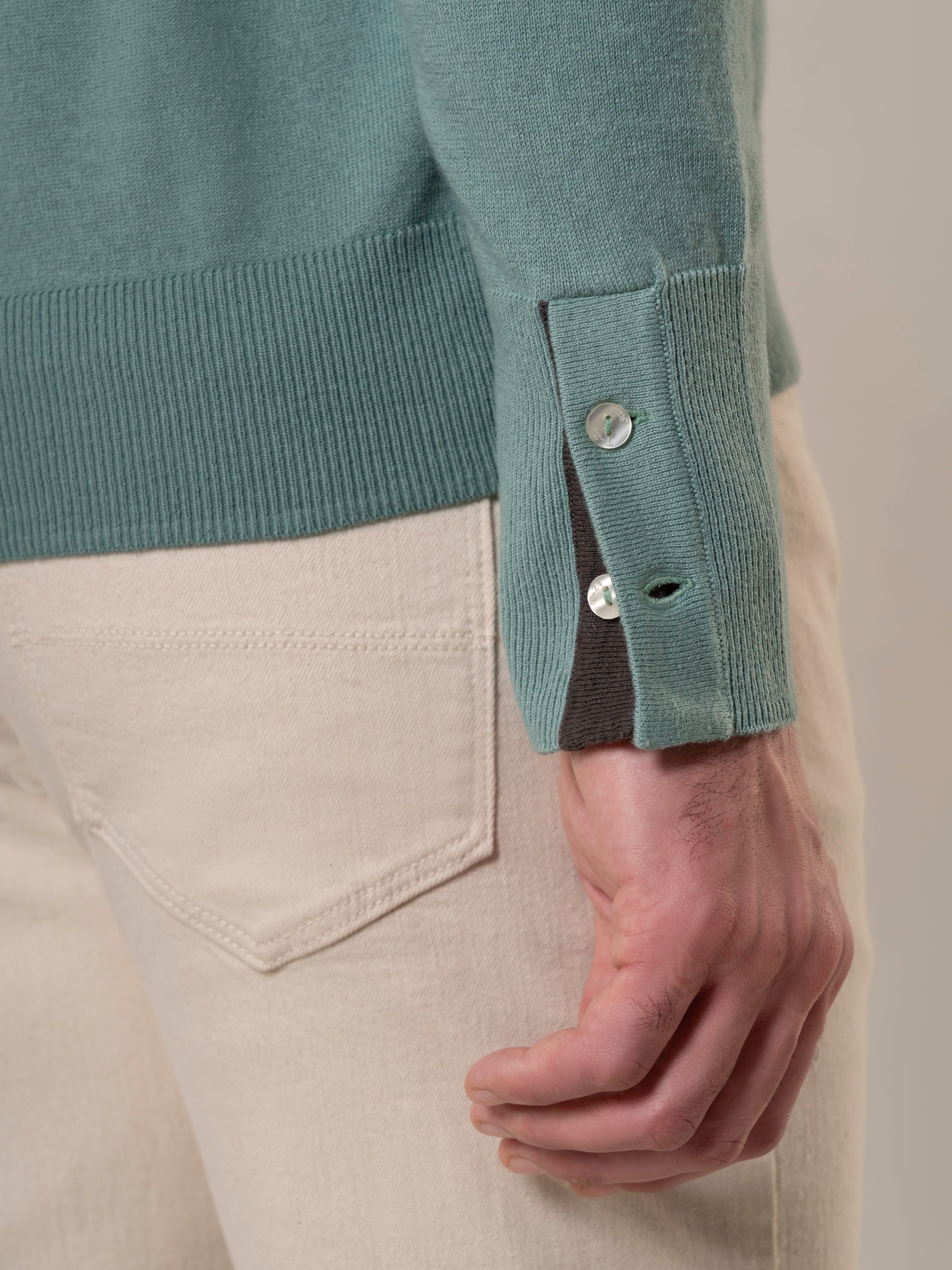 Polo Lake House Pearl Green Cashmere Sweater