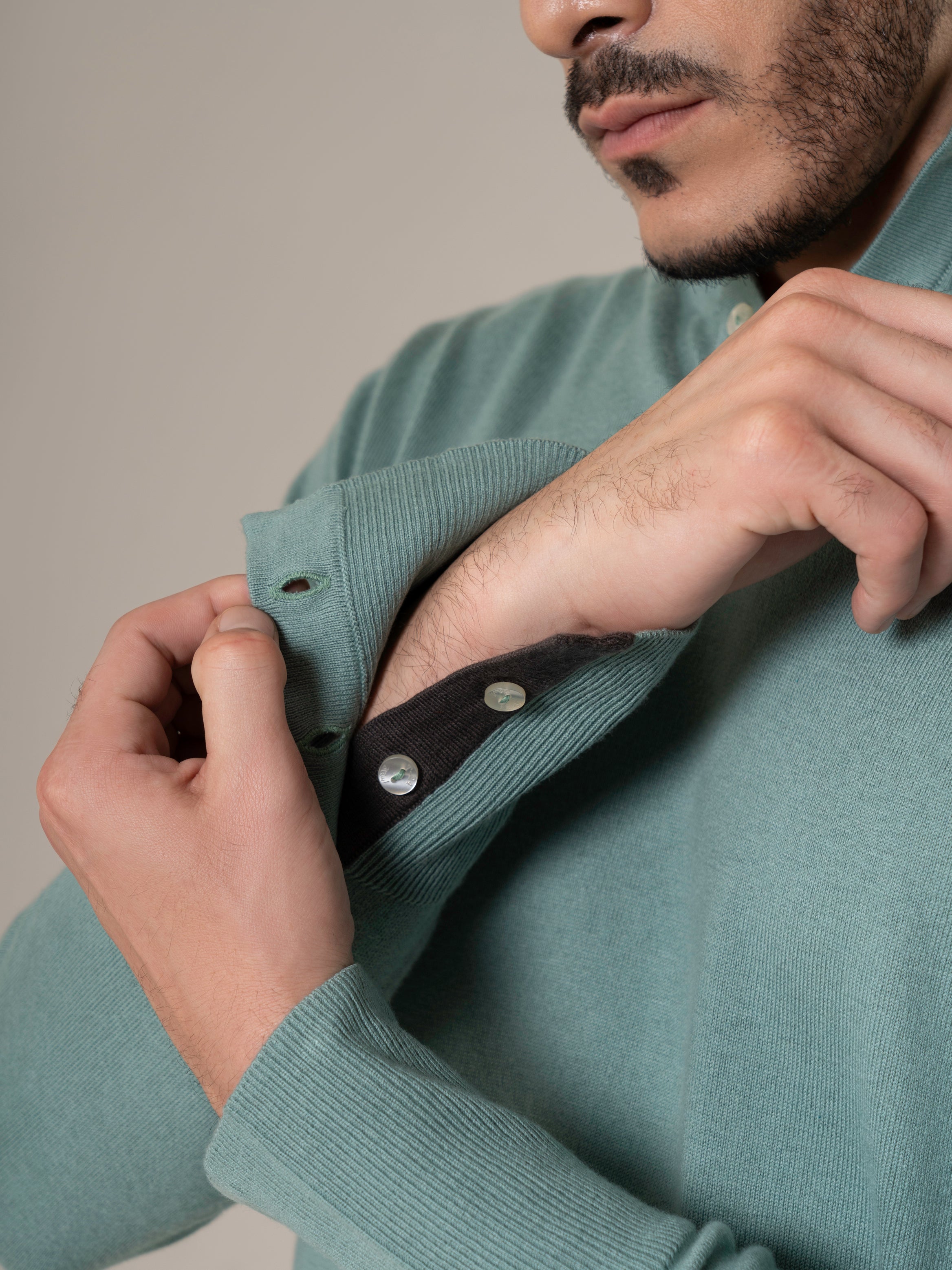 Polo Lake House Pearl Green Cashmere Sweater