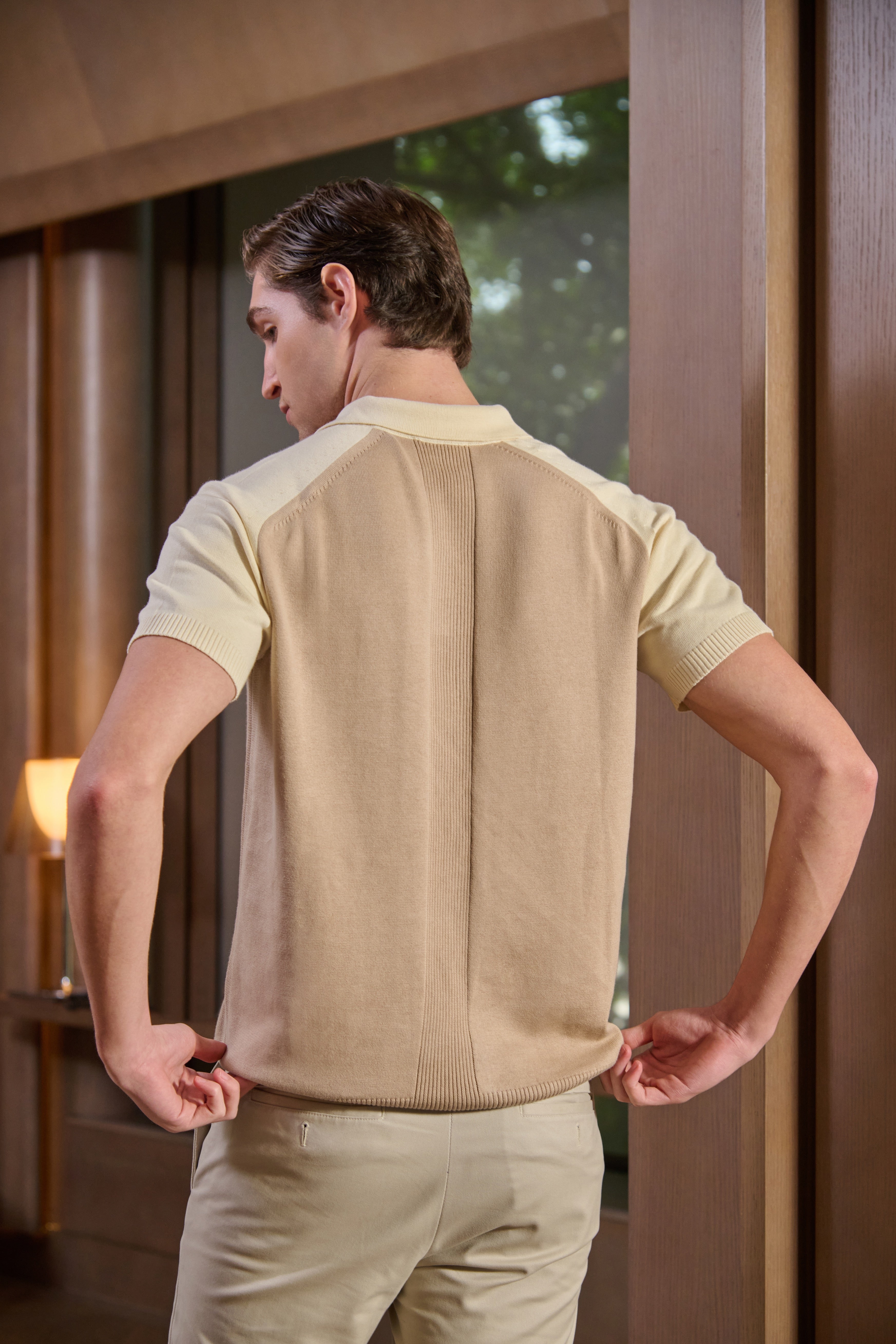 Bryn - Raglan Sleeve Knit Polo